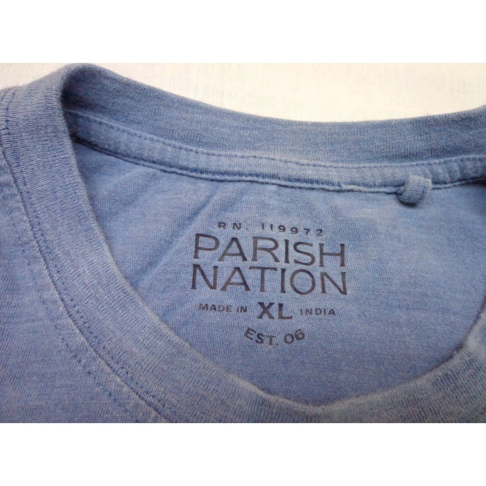 Vintage Parish Nation Moving As A Unit Blue Graphic T-shirt Men's XL Shirt Crew Neck Short Sleeve Cotton Regular Size US XL / EU 56 / 4 - 4 Thumbnail