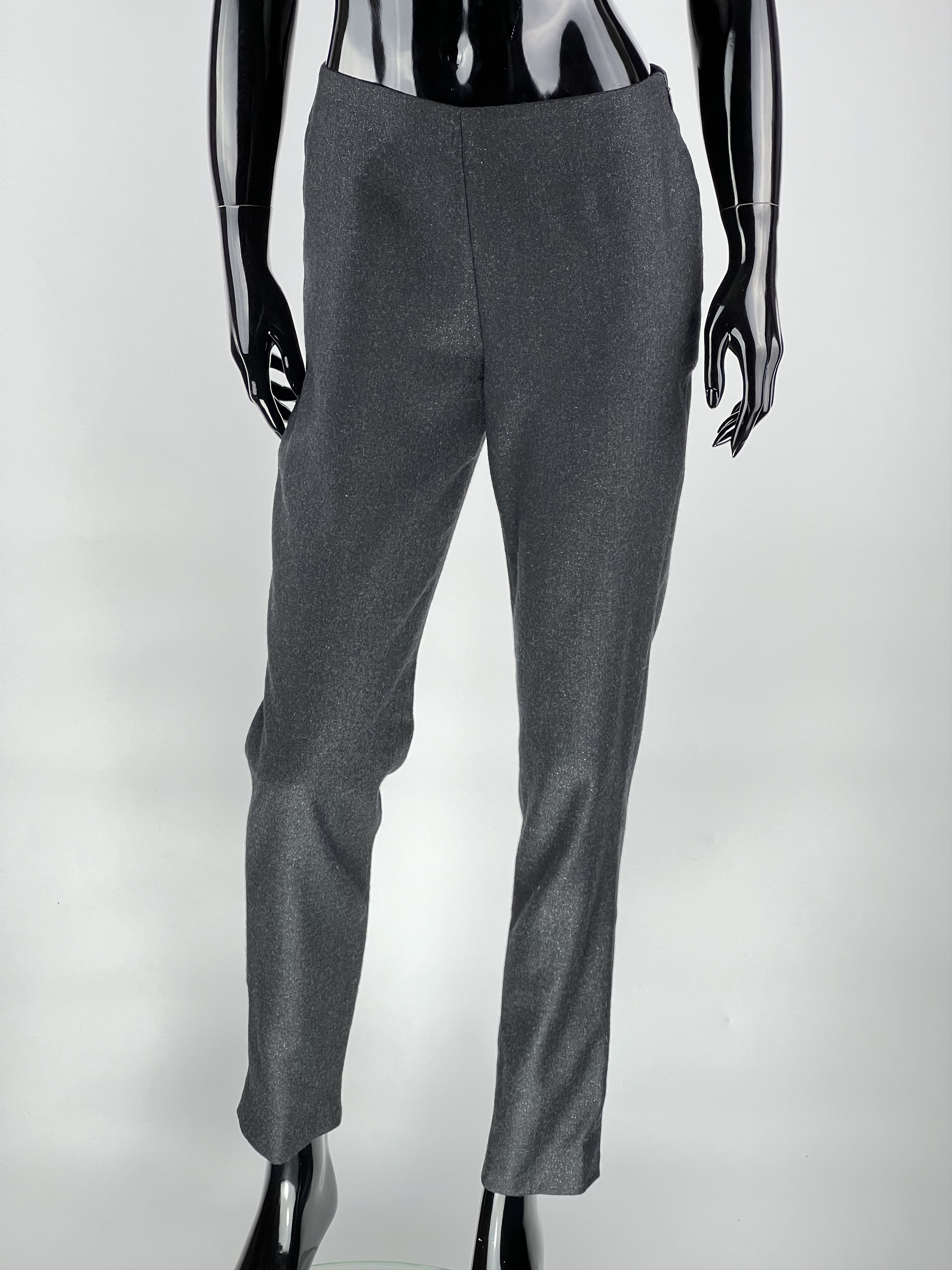 Brunello Cucinelli Brunello Cucinelli Womens Gray Wool Trousers Pants Size IT40 Size 27" / US 4 / IT 40 - 1 Thumbnail