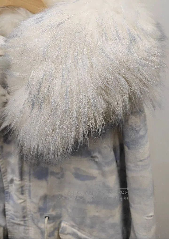 MR & MRS ITALY MrMrs Hooded Fur Parka Jacket. Size S / US 4 / IT 40 - 4 Thumbnail