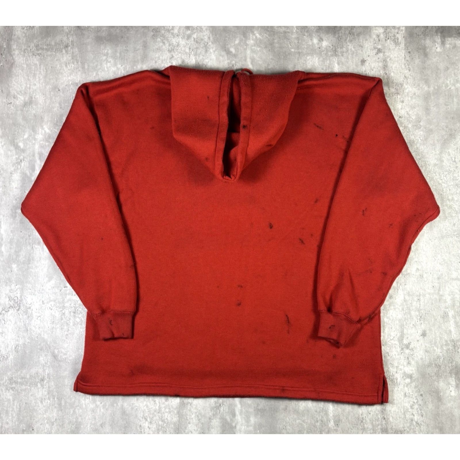 Vintage VINTAGE Colosseum Athletics Maryland University Hoodie 2XL Red 90s Y2K Mens Hoodie Pullover Hooded Cotton Fleece Logo Stadium/Champion Reverse Weave Size US XXL / EU 58 / 5 - 2 Thumbnail