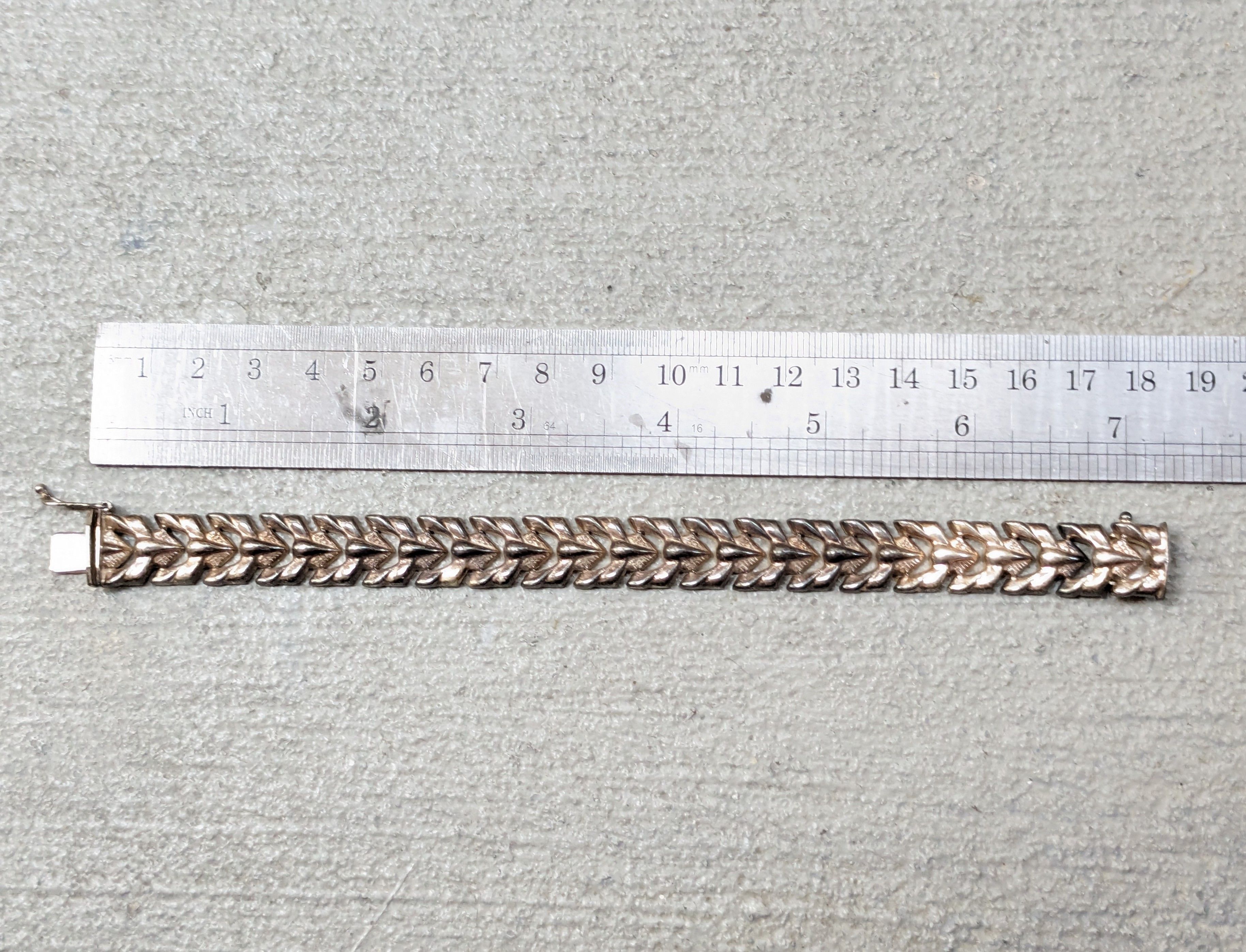 Jewelry Vintage Sterling Silver Bracelet Milor 7.25" Italy Modern Size ONE SIZE - 12 Thumbnail