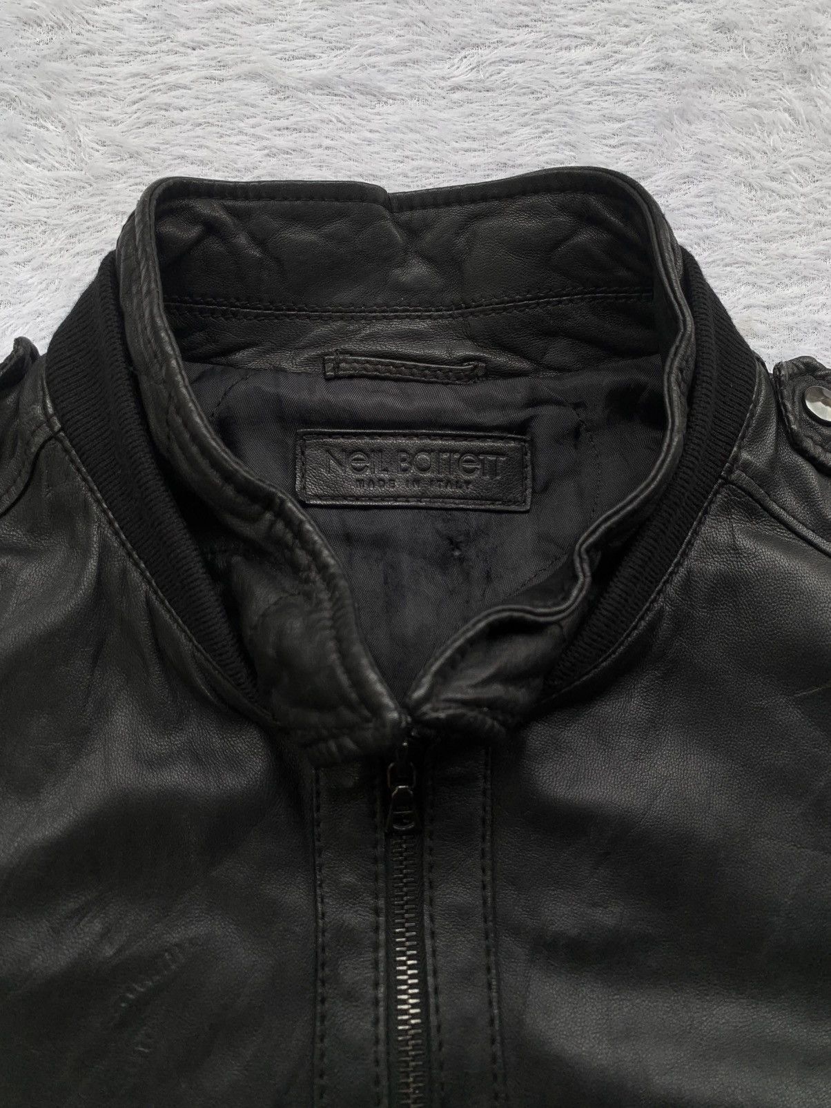 Neil Barrett Laced up military leather jacket Size US M / EU 48-50 / 2 - 8 Thumbnail