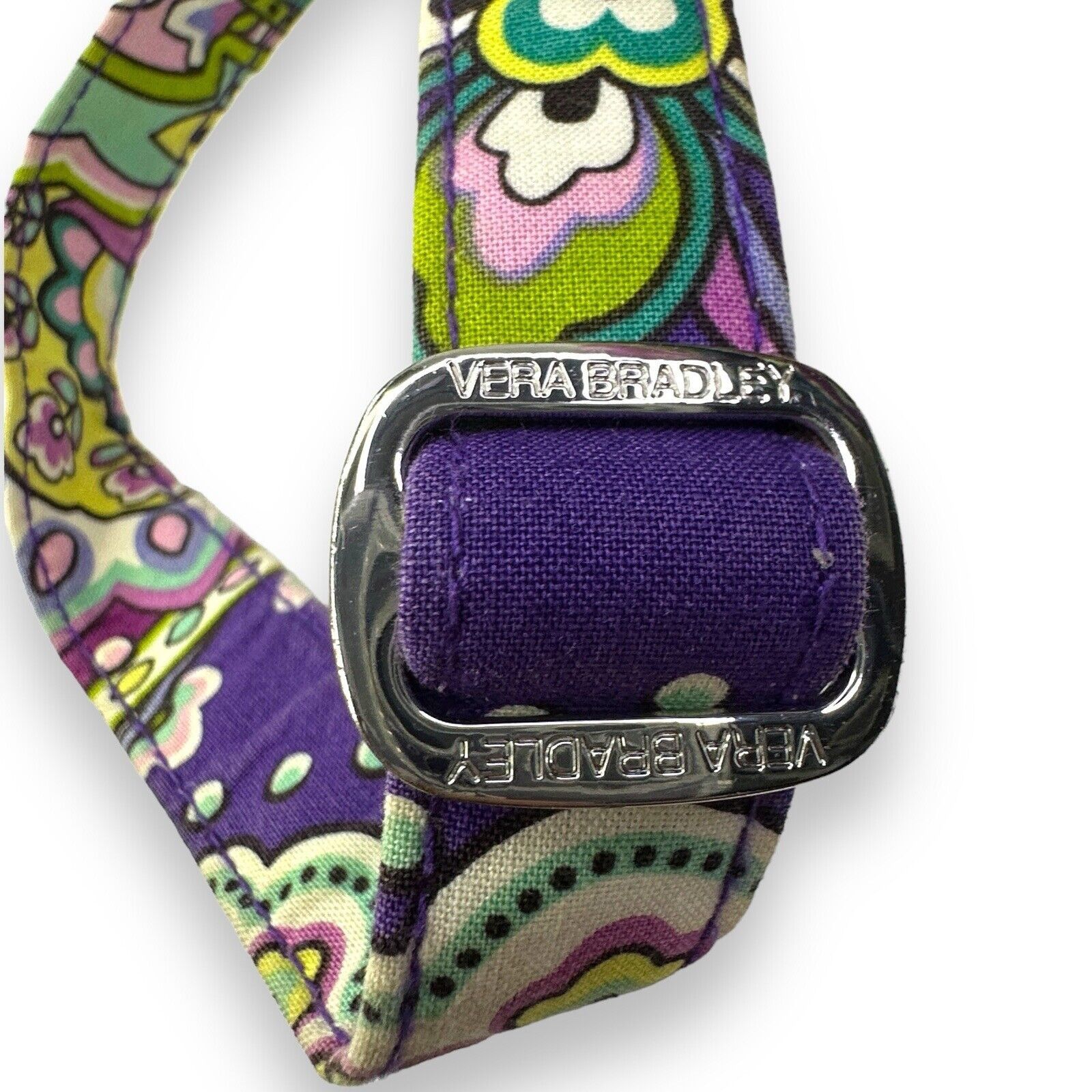 Vera Bradley Vera Bradley Purple Teal Paisley Crossbody Bag Storage EUC Size ONE SIZE - 4 Thumbnail