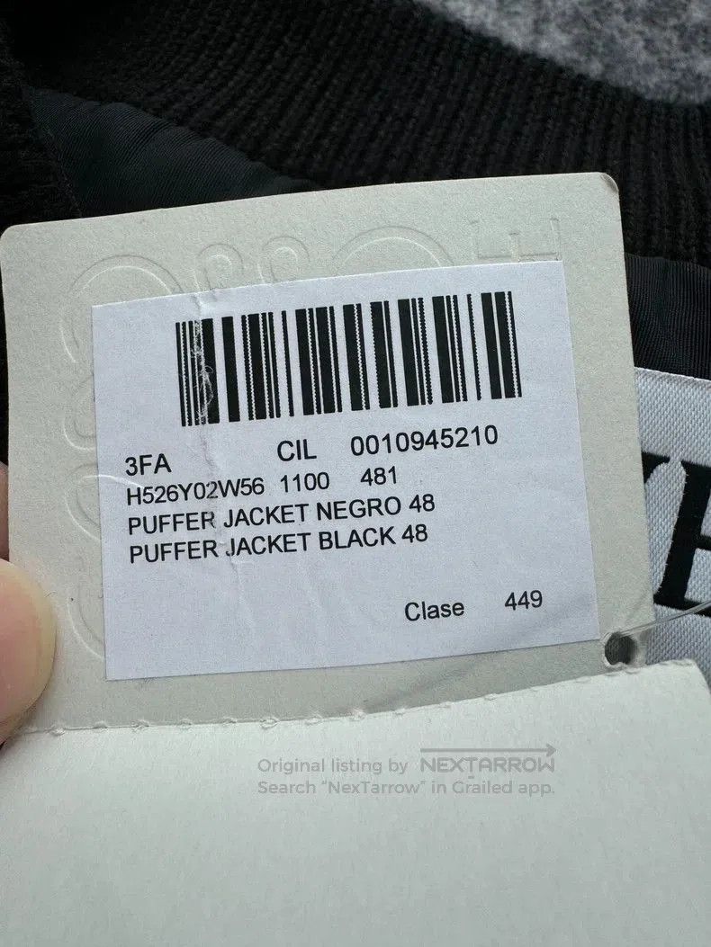 Loewe Loewe Black Puffer Jacket with Leather Tag. Size US L / EU 52-54 / 3 - 3 Thumbnail