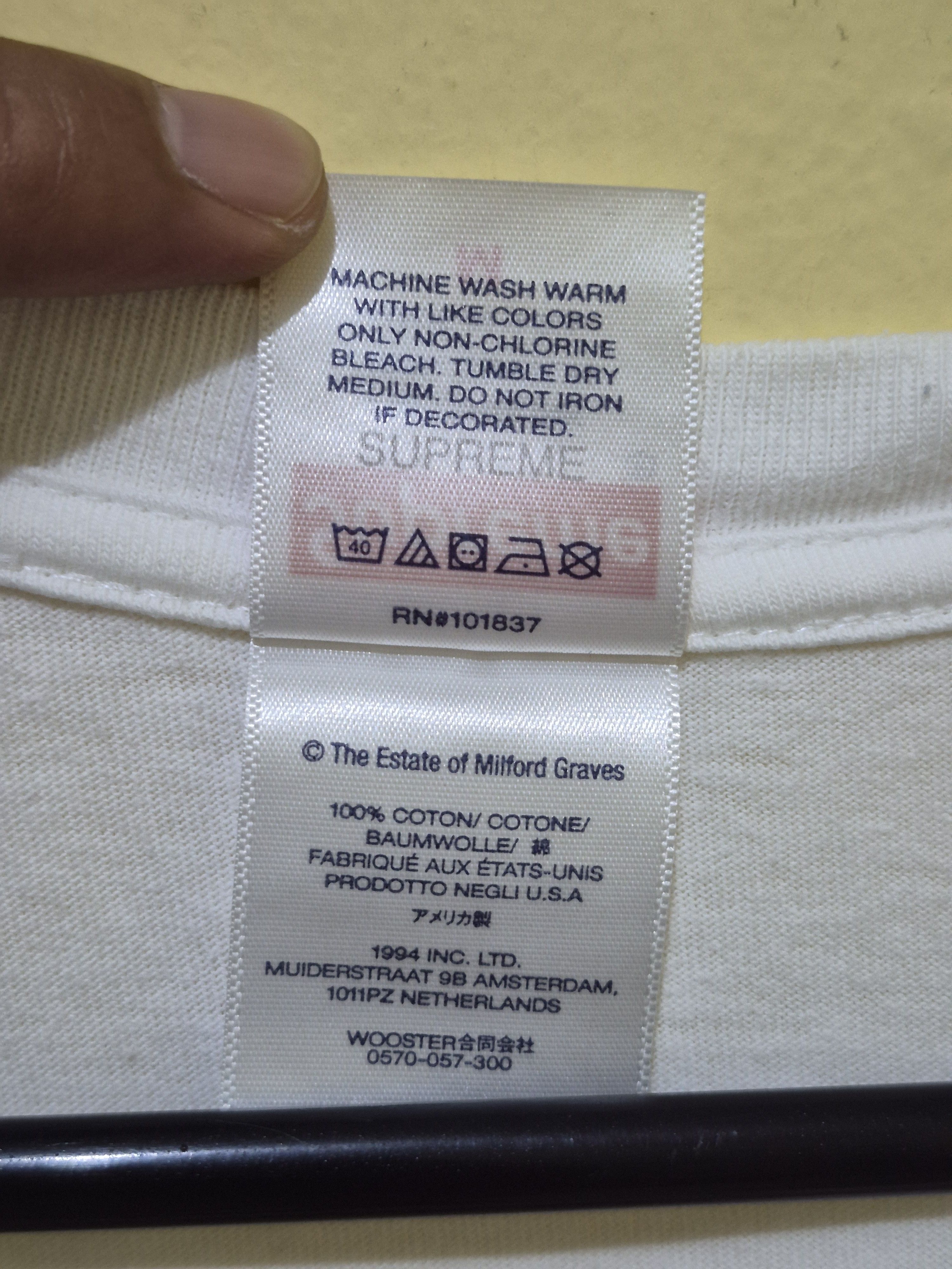 Supreme Supreme Milford Graves Tee Size US M / EU 48-50 / 2 - 6 Thumbnail