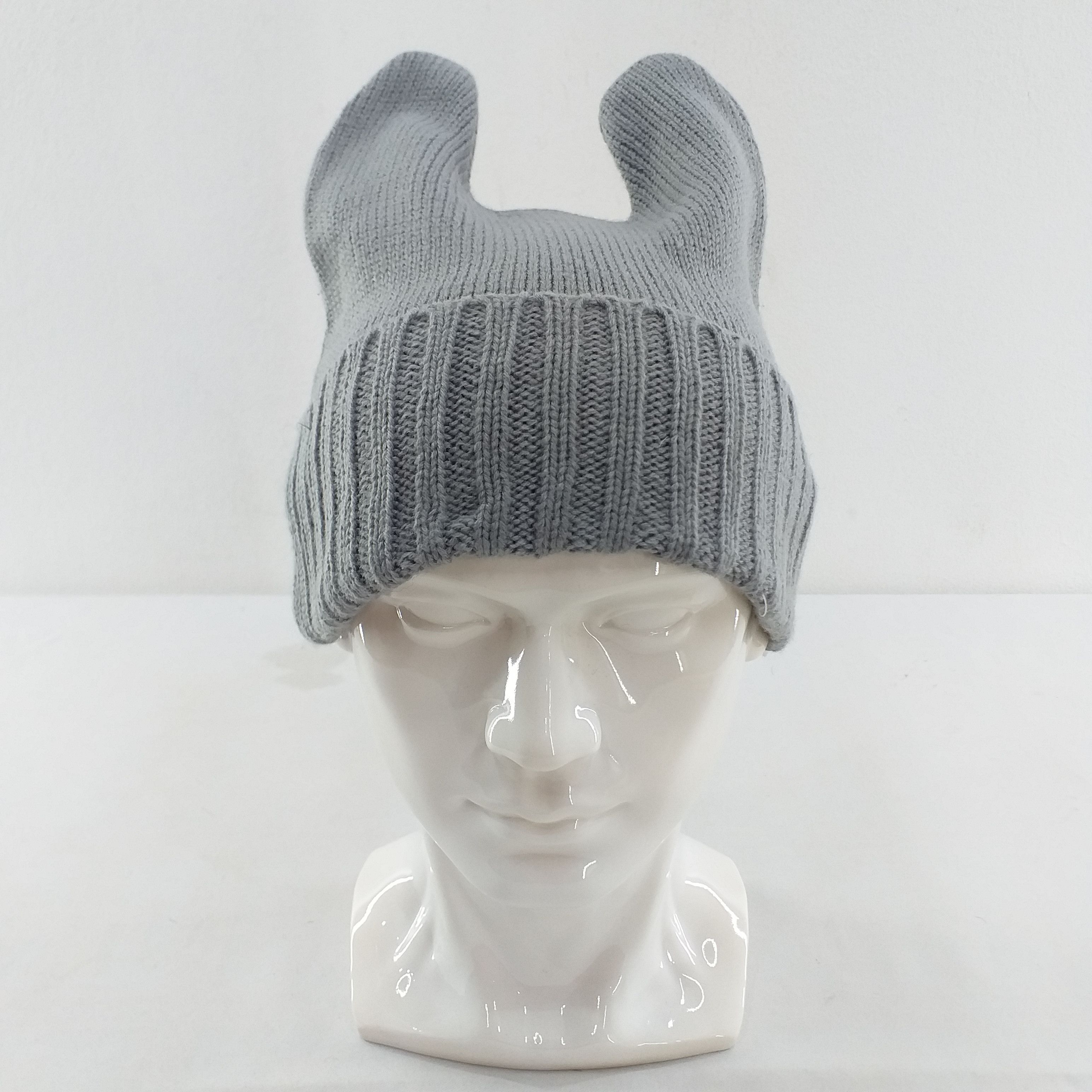 Japanese Brand Plain Horn Style Snow Cap Beanie Hat BN088 Size ONE SIZE - 1 Thumbnail