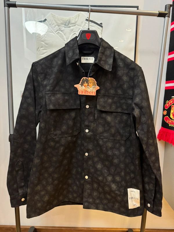 Fiorucci Fiorucci Leopard Denim Print Western Black Jacket S Size US S / EU 44-46 / 1 - 1 Thumbnail