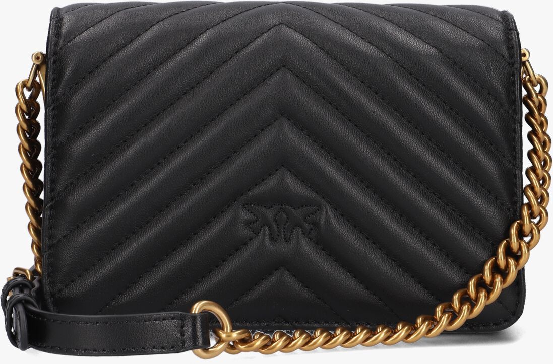 Pinko o1s22i1n0824 Size: OS / Love Click Mini Chevron Bag in Black Size ONE SIZE - 3 Thumbnail