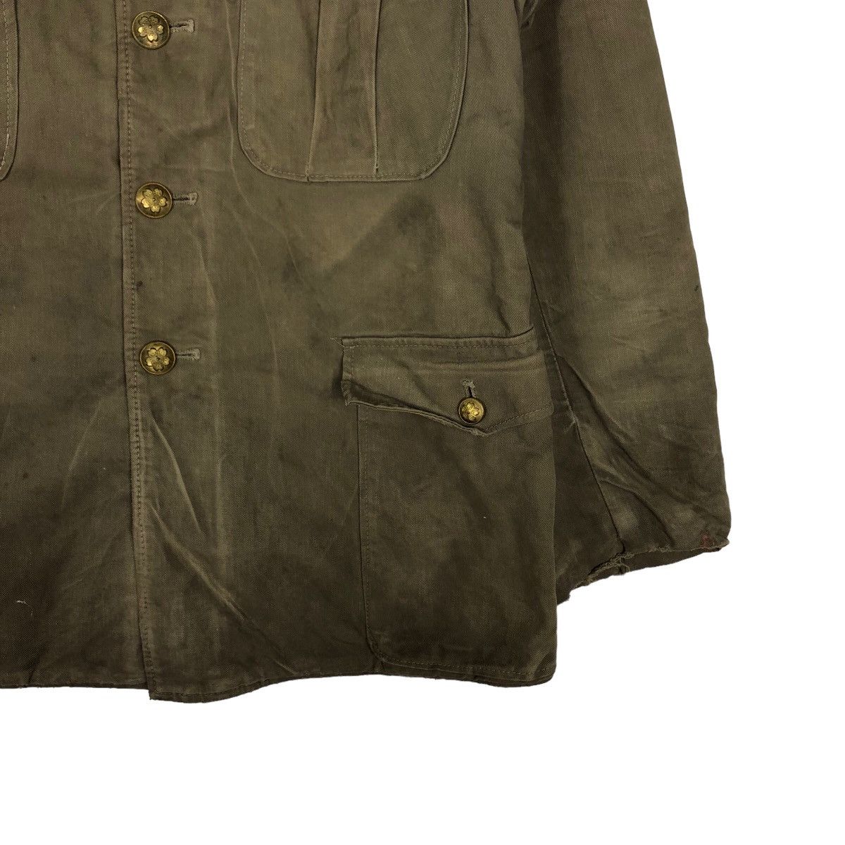 Vintage 🔥50’s True Vintage Chore Work Jacket Military Army Collect Size US M / EU 48-50 / 2 - 5 Thumbnail