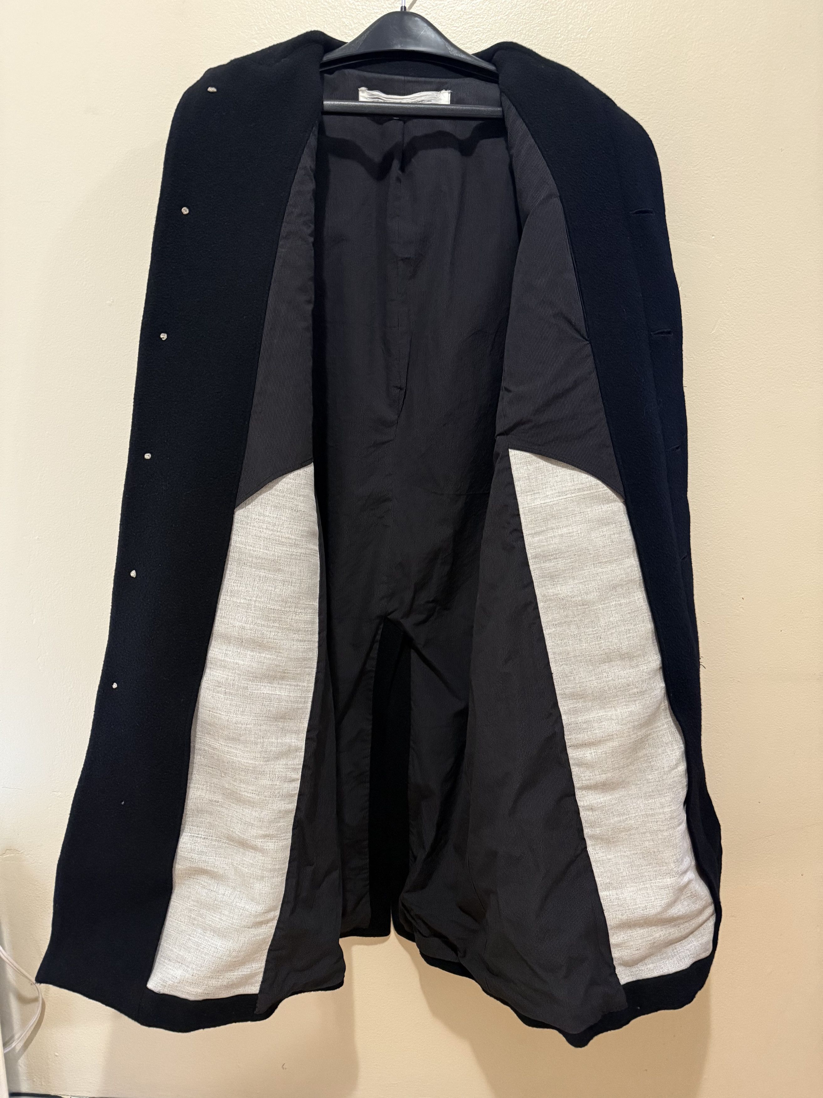 Individual Sentiments INDIVIDUAL SENTIMENTS - MENS BLACK WOOL CHESTER COAT CO41 Size US M / EU 48-50 / 2 - 10 Thumbnail