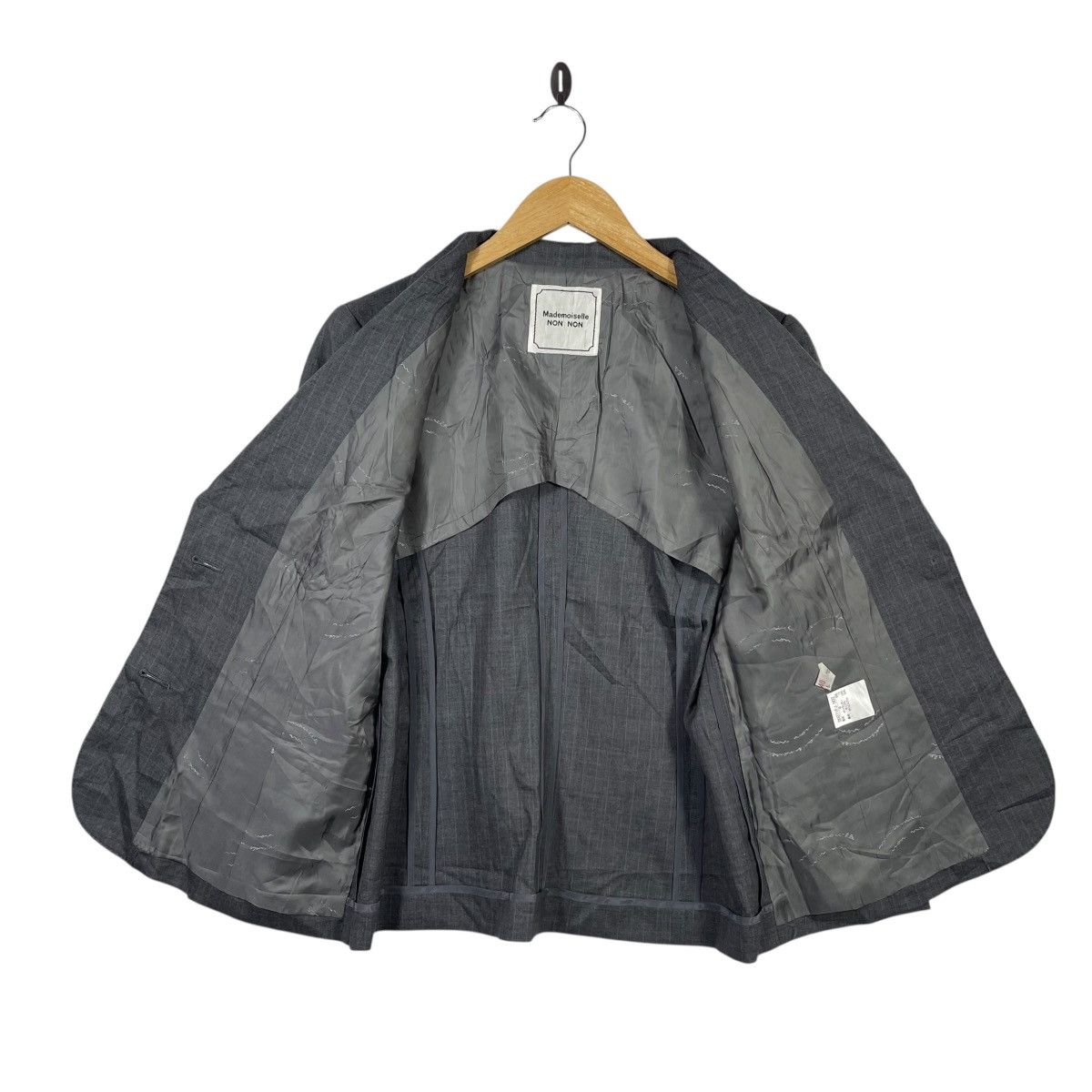 Mademoiselle Non Non Mademoiselle NON NON Grey Tailored Blazer Japan Designer Size 38R - 5 Thumbnail