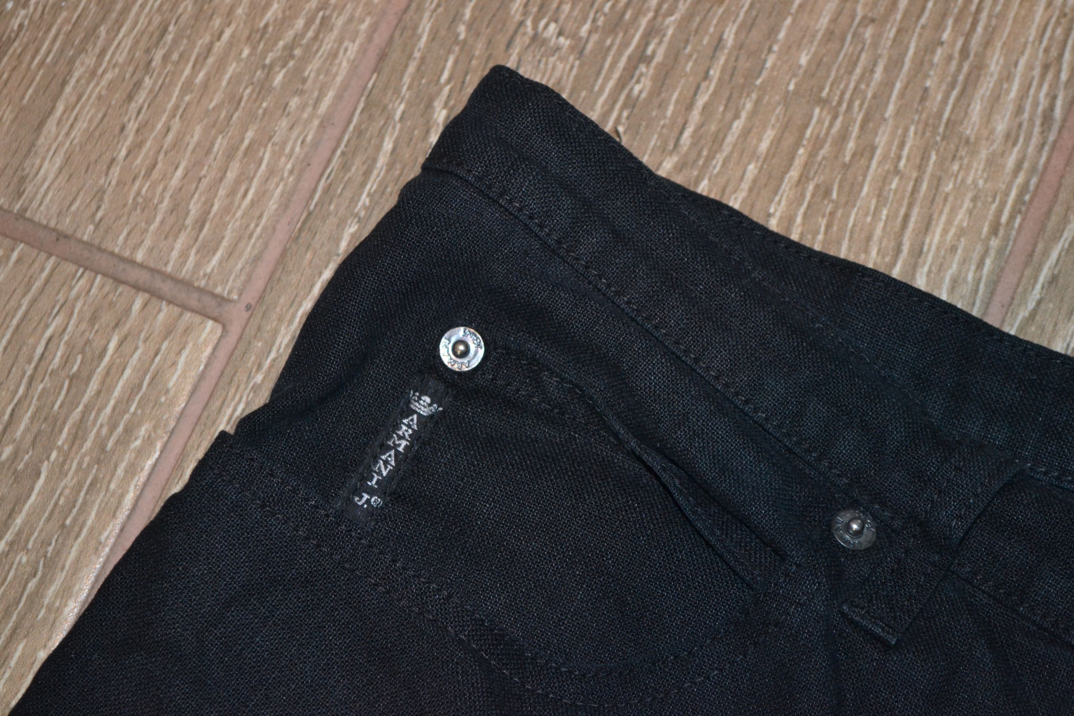 Armani Vintage Armani Jeans Black Linen Pants - W32 Size US 32 / EU 48 - 5 Thumbnail