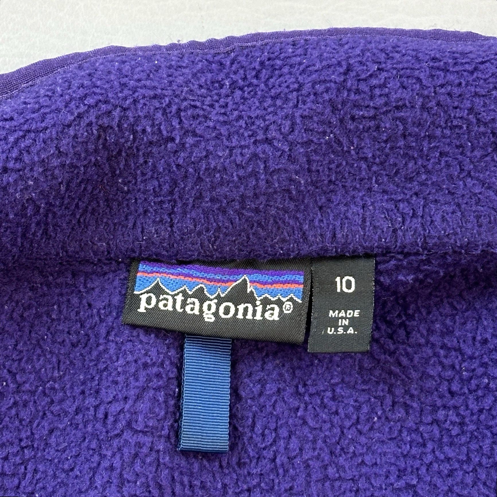Patagonia VINTAGE Patagonia Jacket Women’s 10 Purple Full Zip Fleece USA Made 25029 Size L / US 10 / IT 46 - 6 Thumbnail