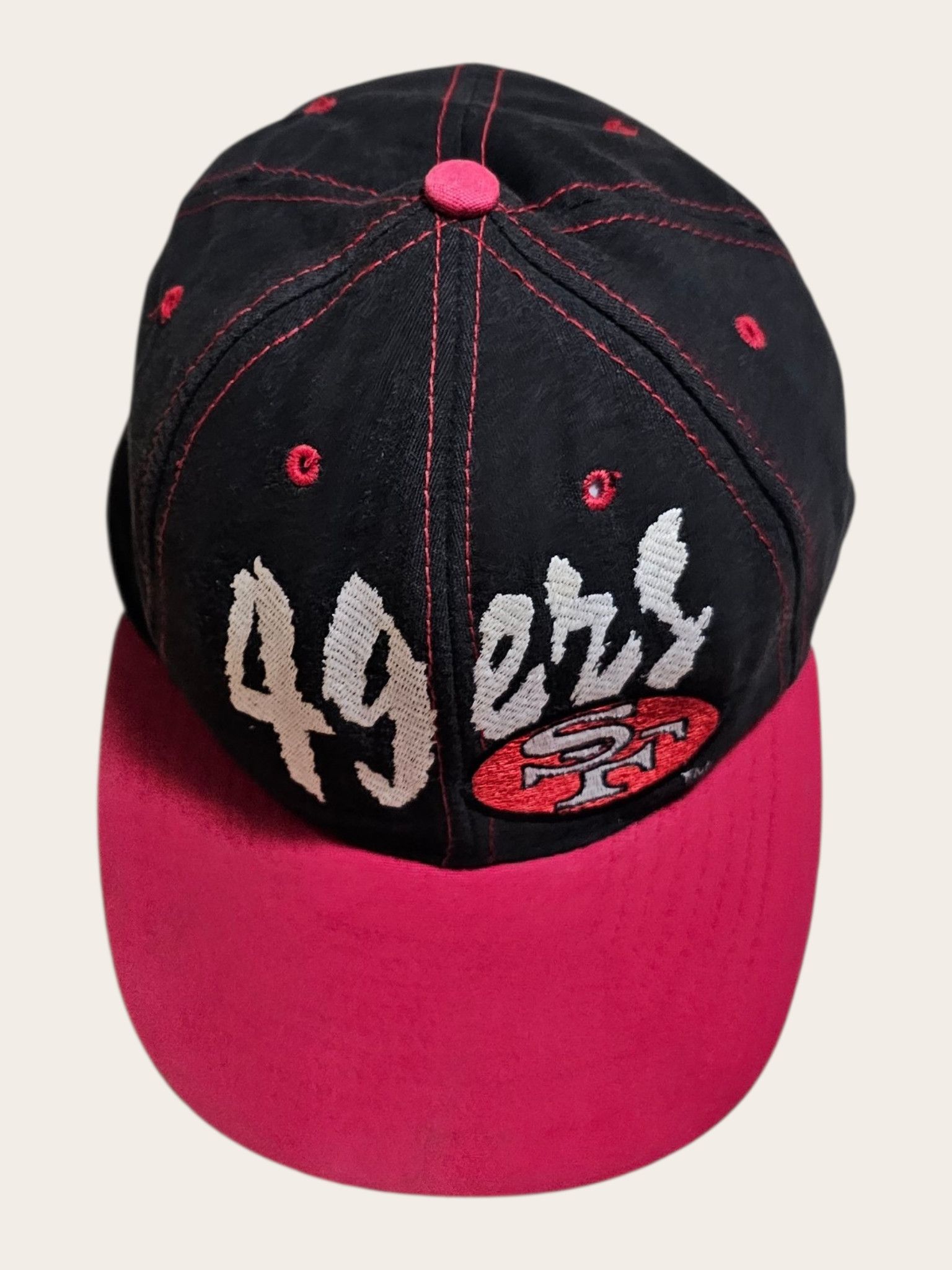NFL San Francisco 49ers Big Logo Spellout Hat Size ONE SIZE - 2 Thumbnail