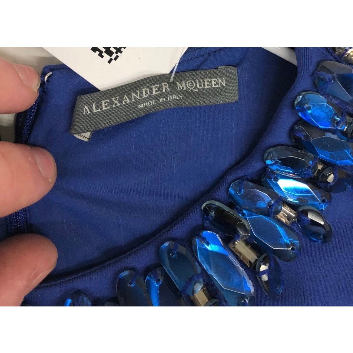 Alexander McQueen Alexander McQueen Blue Fitted Dress - IT40 Size S / US 4 / IT 40 - 7 Thumbnail