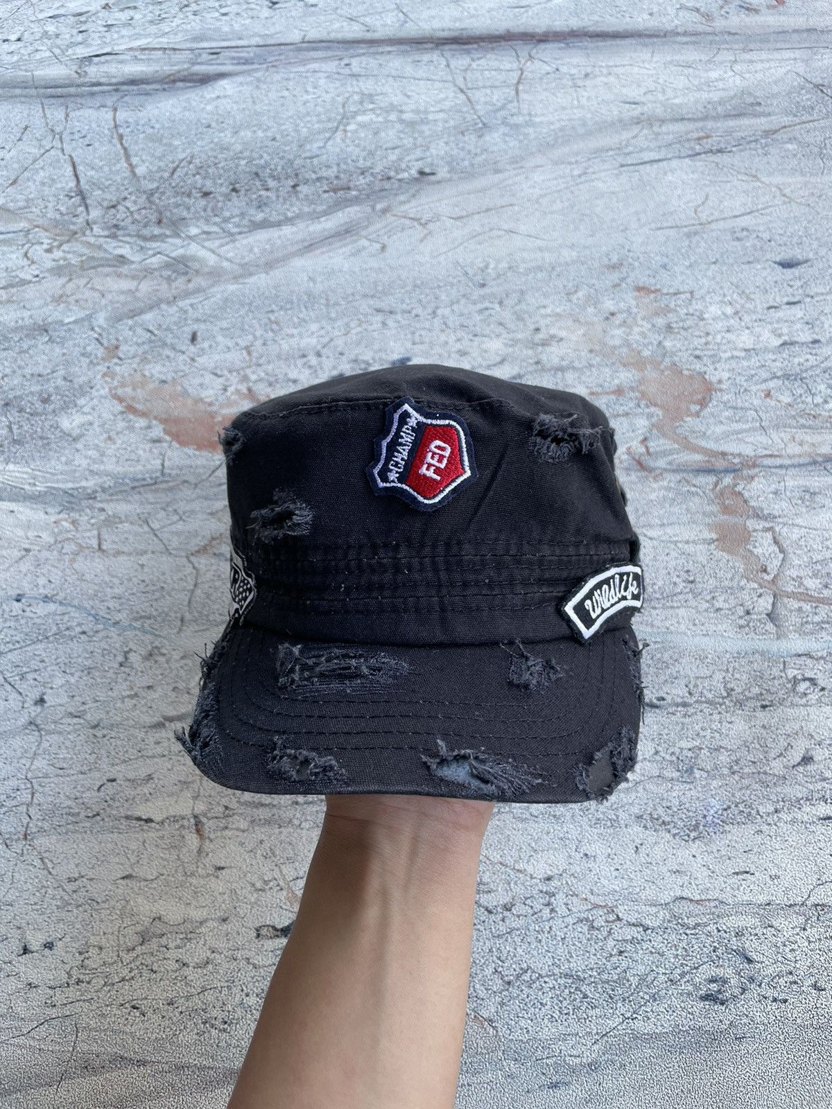 Unsound Rags SICK Grunge Distressed Patrol Cadet Hat lgb Size ONE SIZE - 4 Thumbnail