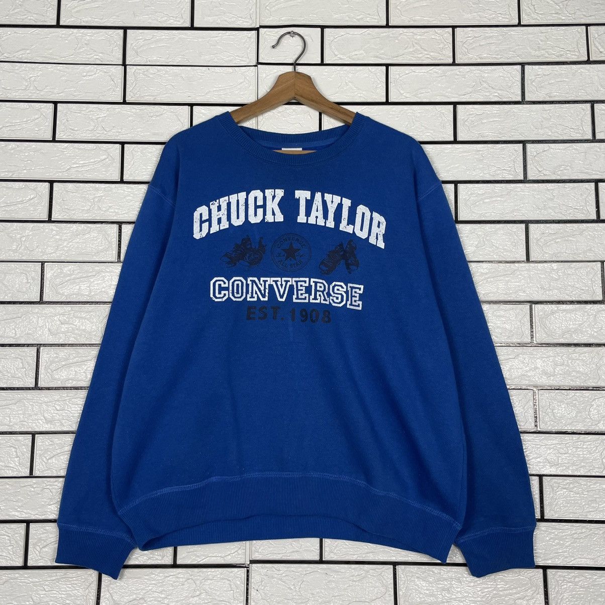 Converse Converse Chuck Taylor Blue Sweatshirt Size US L / EU 52-54 / 3 - 1 Thumbnail