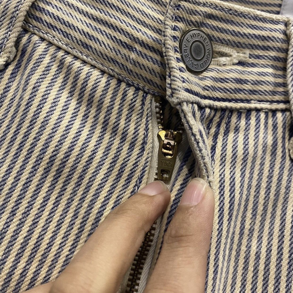 Hysteric Glamour 🔥Sick Y2K E Hyphen World Gallery Carpenter Hickory Pants Size US 34 / EU 50 - 11 Thumbnail