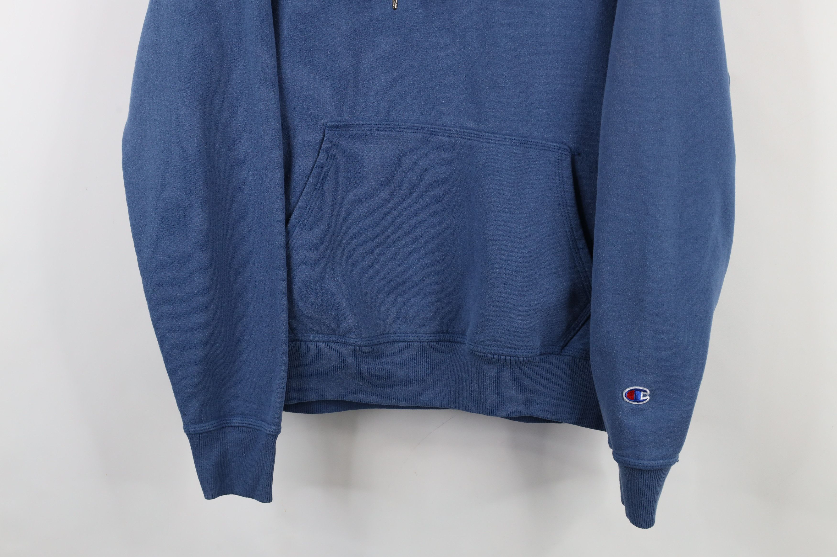 Champion × Vintage Vintage Champion Sun Faded Monochrome Hoodie Sweatshirt Blue Size US M / EU 48-50 / 2 - 3 Thumbnail