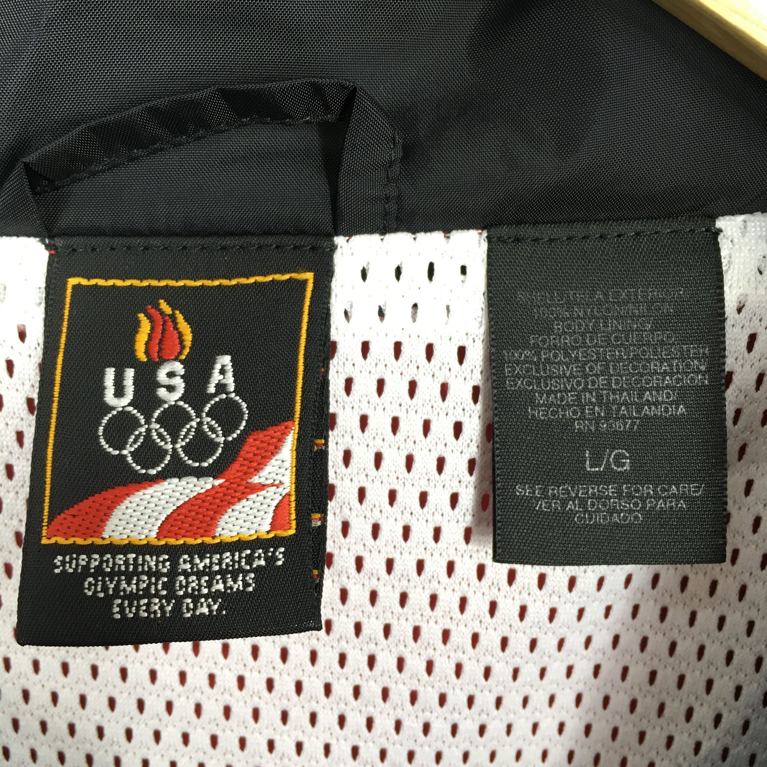 USA Olympics Vintage 1996 Usa Olympics Black Windbreaker Jacket Large Size US L / EU 52-54 / 3 - 5 Thumbnail
