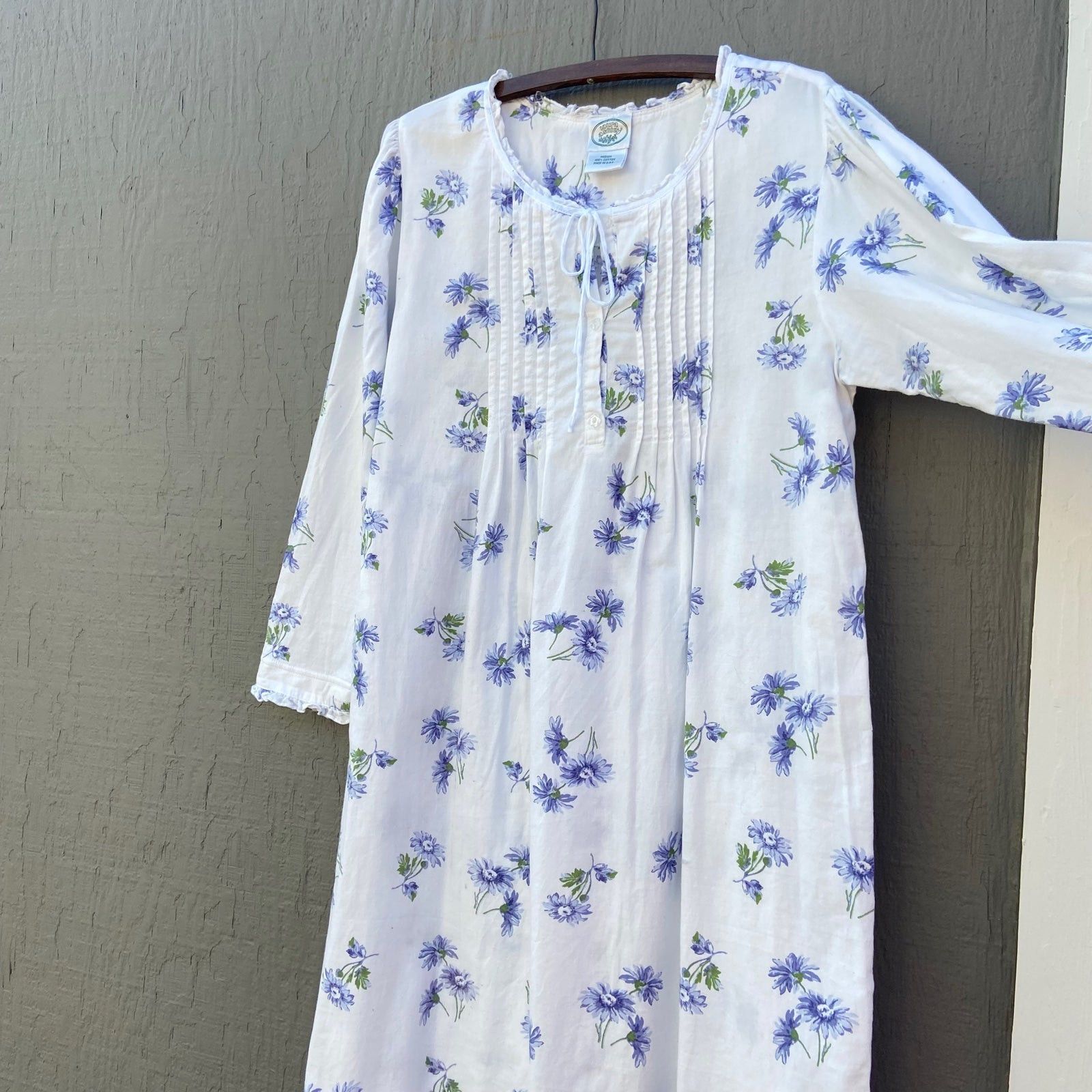 Laura Ashley Vintage 80’s Laura Ashley Purple Daisy Dress/Nightgown Size M / US 6-8 / IT 42-44 - 7 Thumbnail