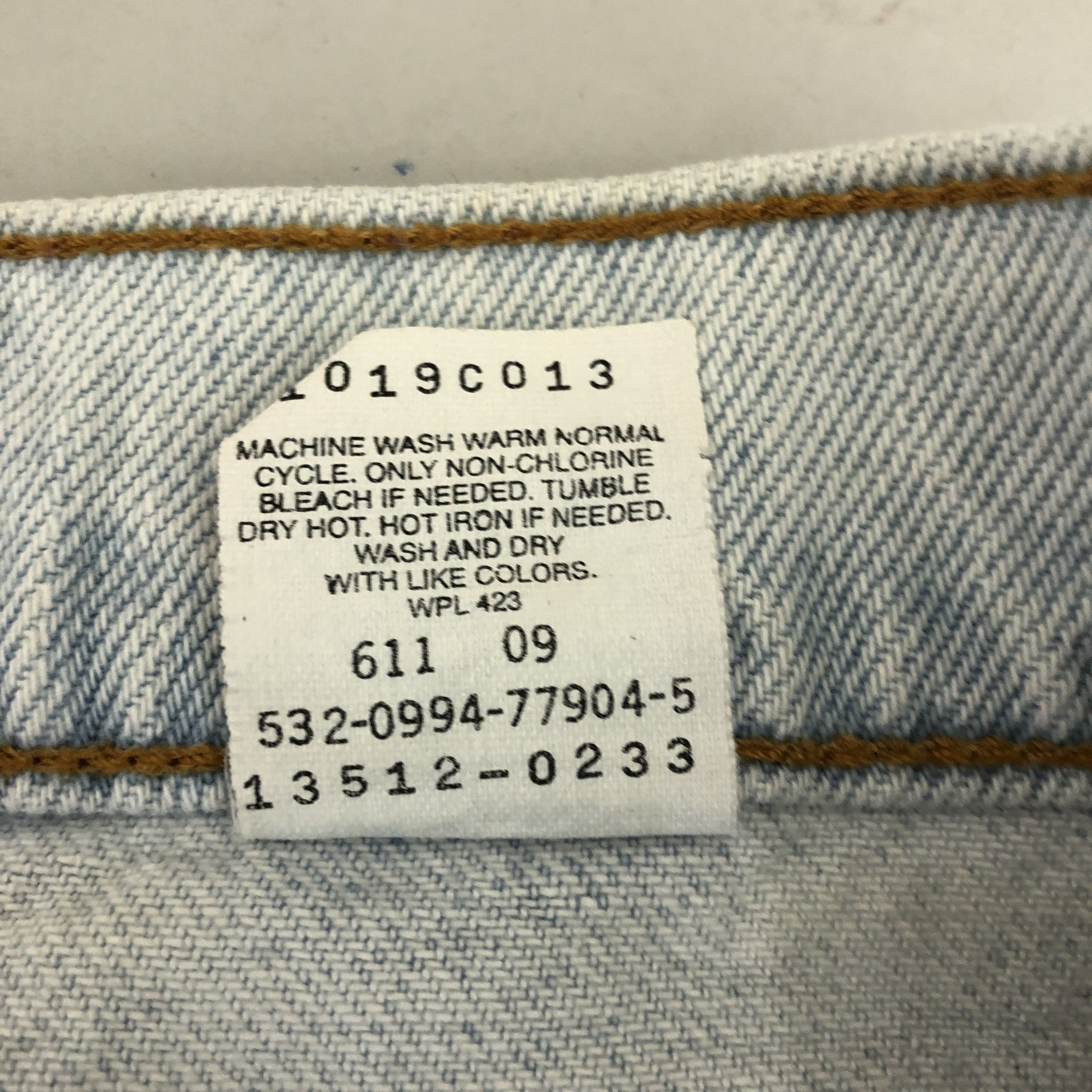 Levi's Vintage 90's Levis Sun Faded Jeans Levi's Light Wash Denim Size 24" / US 00 / IT 34 - 6 Thumbnail