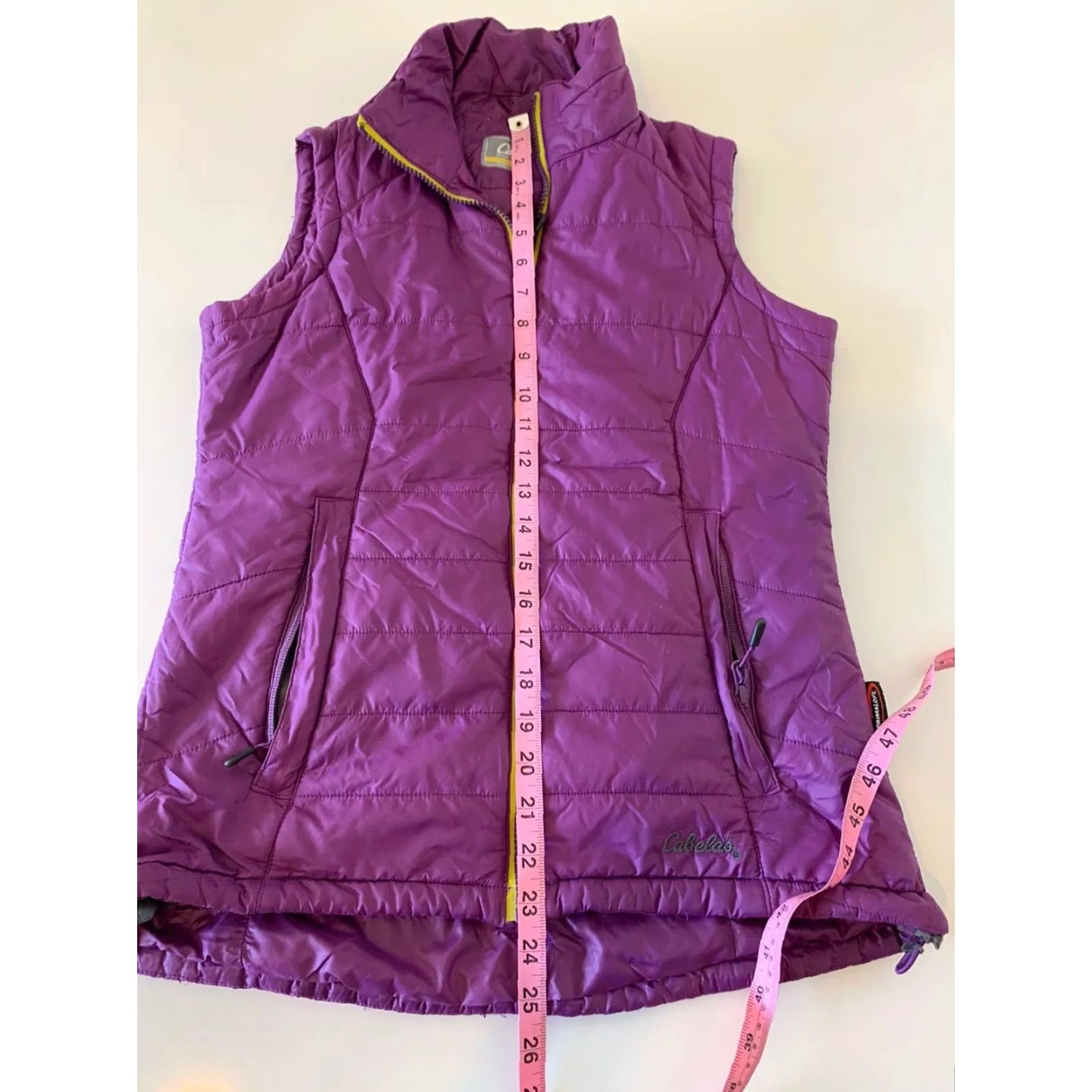 Vintage Cabela's Primaloft Full Zip Winter Puffy Vest Women's Small Purple Shirt Size S / US 4 / IT 40 - 5 Thumbnail