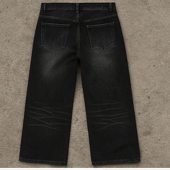 Other Washed Cat Whisker Straight Leg Jeans Size US 30 / EU 46 - 3 Thumbnail