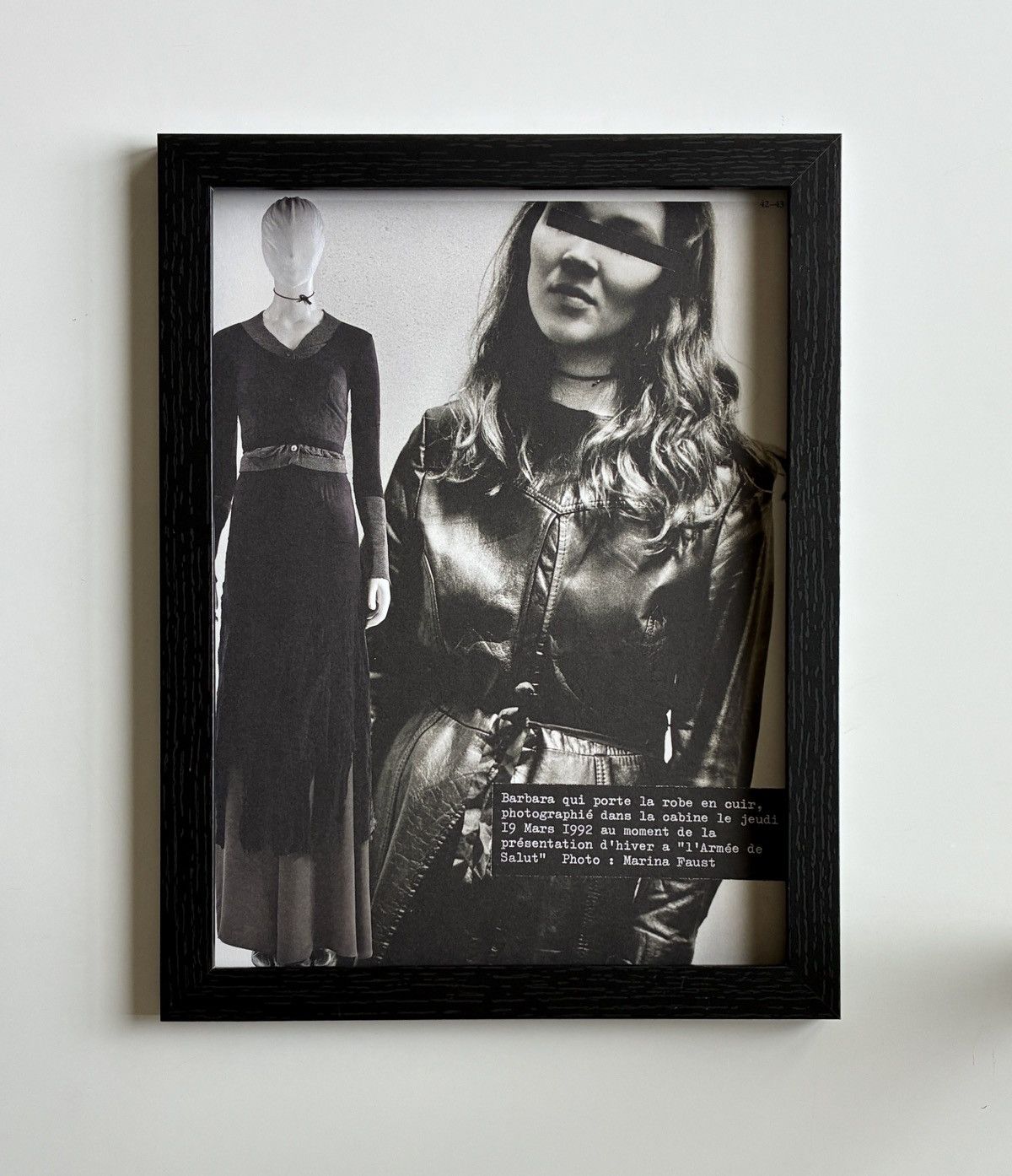 Maison Margiela Maison Margiela Archive Fashion photo framed 9x12 Size ONE SIZE - 1 Thumbnail