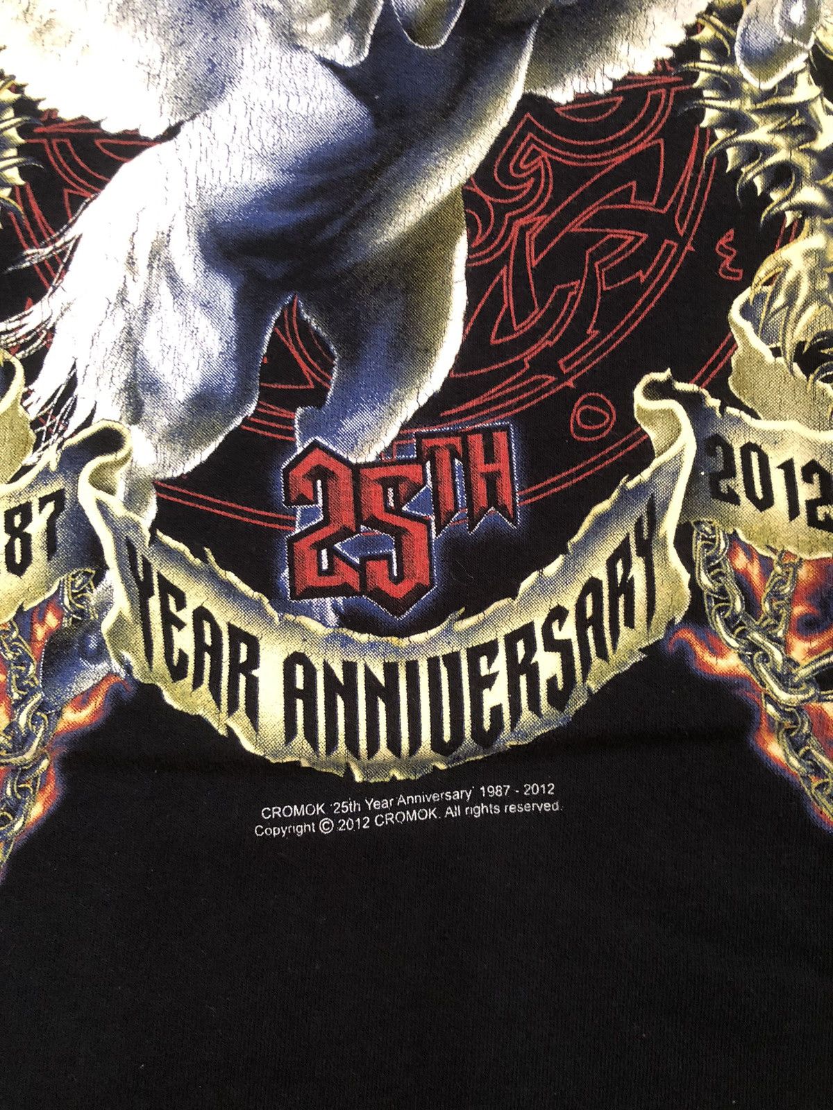 Band Tees Cromok 25th Anniversary Concert Tee 2012 Size US S / EU 44-46 / 1 - 4 Thumbnail