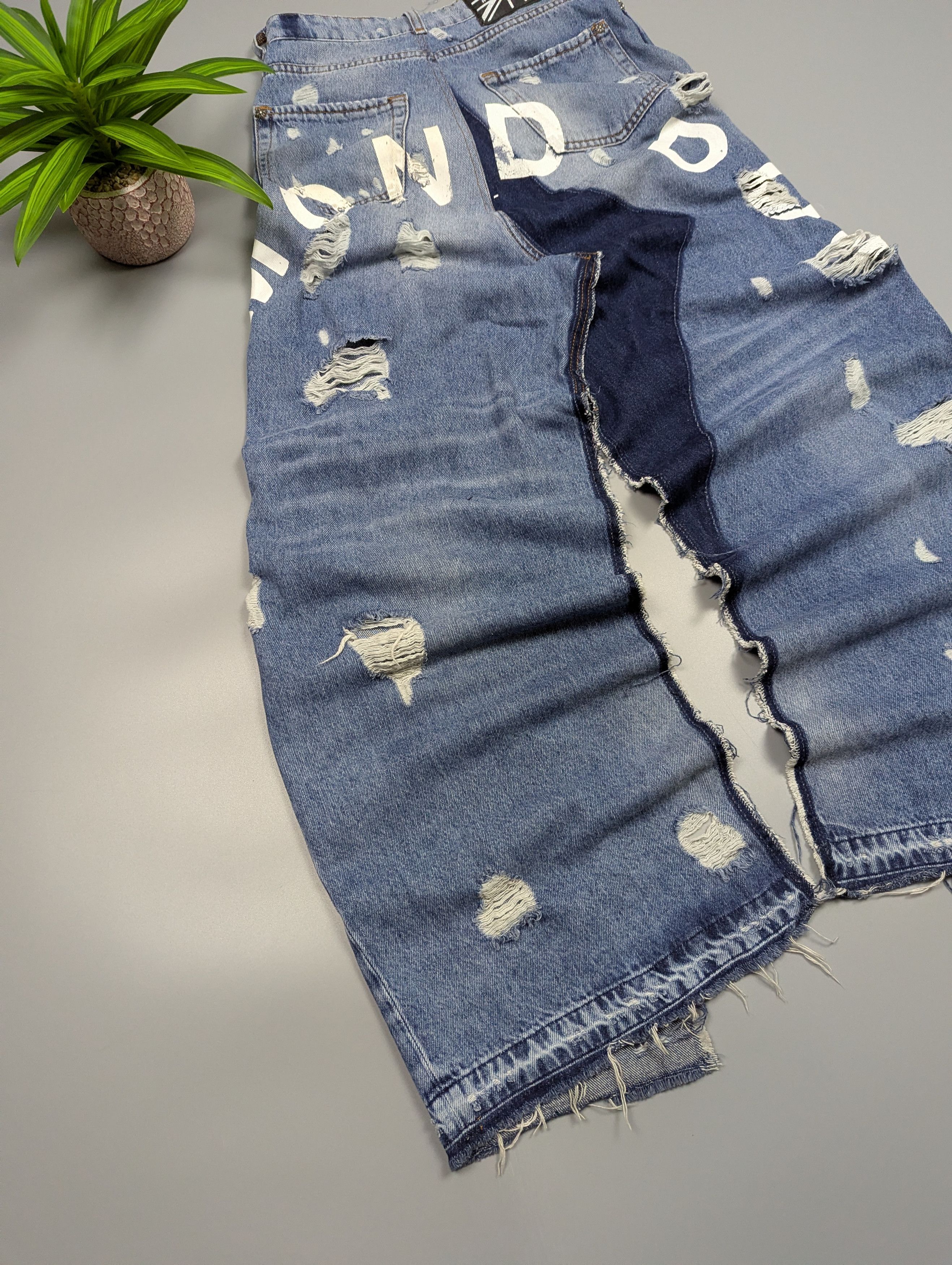 John Richmond John Richmond JORDIN Denim Maxi Skirt Y2K Jeans Style Size 27" / US 4 / IT 40 - 4 Thumbnail