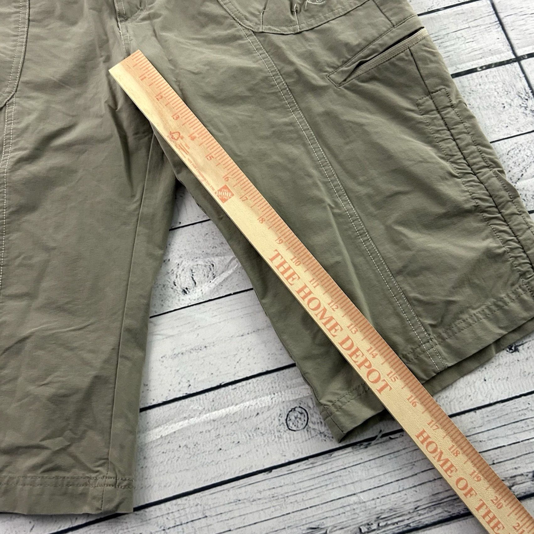 Vintage Kuhl Kontra Outdoor Hiking Pants Women's 12 Khaki Beige Zip Pockets Pants Womens 12 Khaki Beige Pockets Zip Kontra Outdoor Hiking Kuhl Size 34" / US 12 / IT 48 - 4 Thumbnail