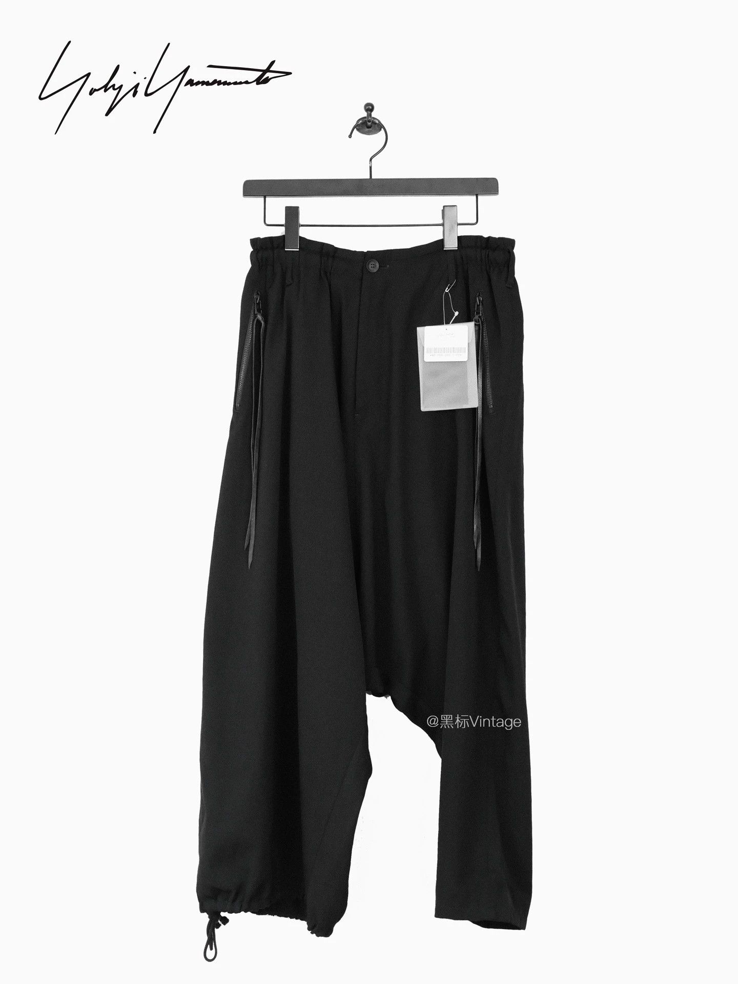 Yohji Yamamoto Yohji Yamamoto 20AW Vtg Leather Cord Asym Skirt Pants Size US 32 / EU 48 - 1 Thumbnail