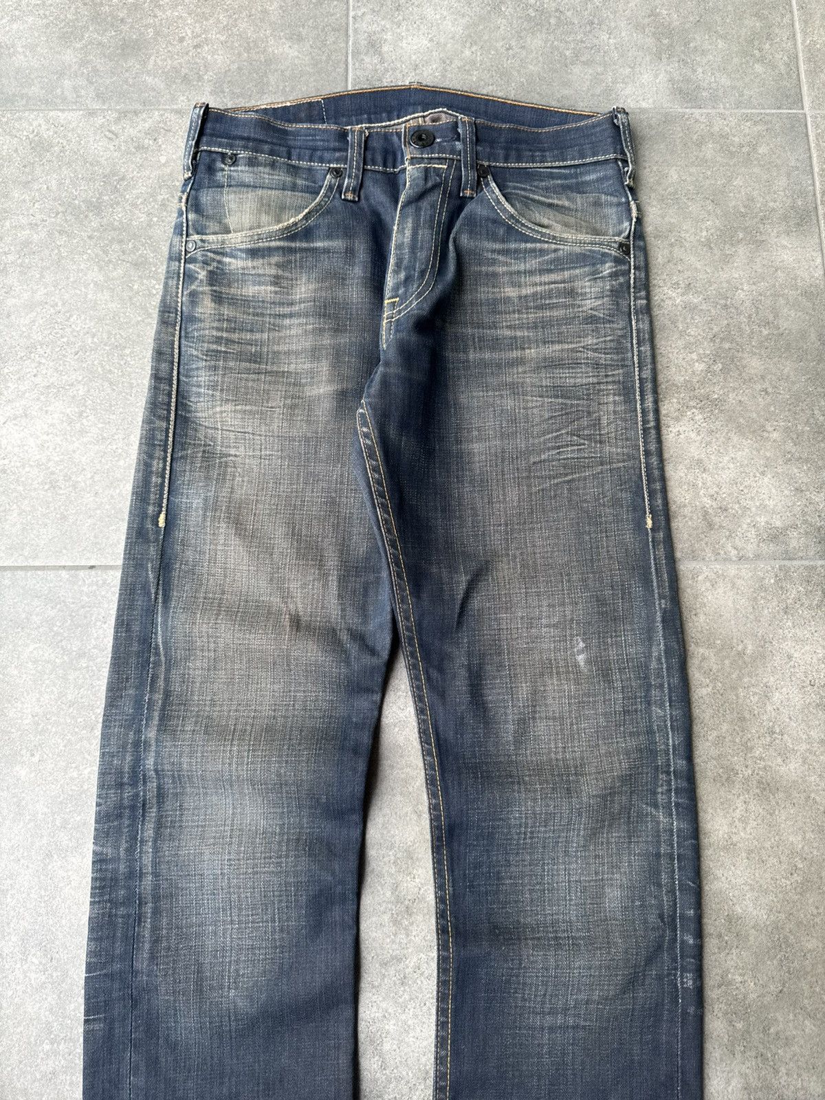 Levi's Vintage Levi’s Mud Washed Denim Jeans Y2K Avantgarde Japan Size US 28 / EU 44 - 6 Thumbnail