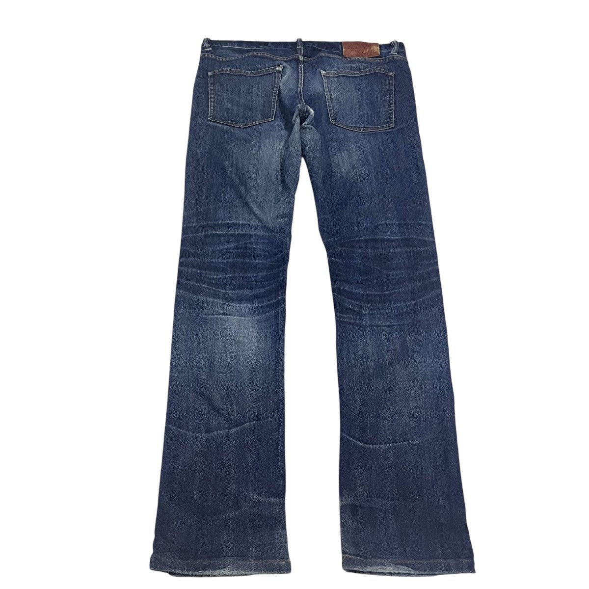 If Six Was Nine × Japanese Brand × Le Grande Bleu (L.G.B.) VINTAGE BURBERRY WASHED BLUE HONEYCOMB DENIM PANTS Size US 35 - 11 Thumbnail