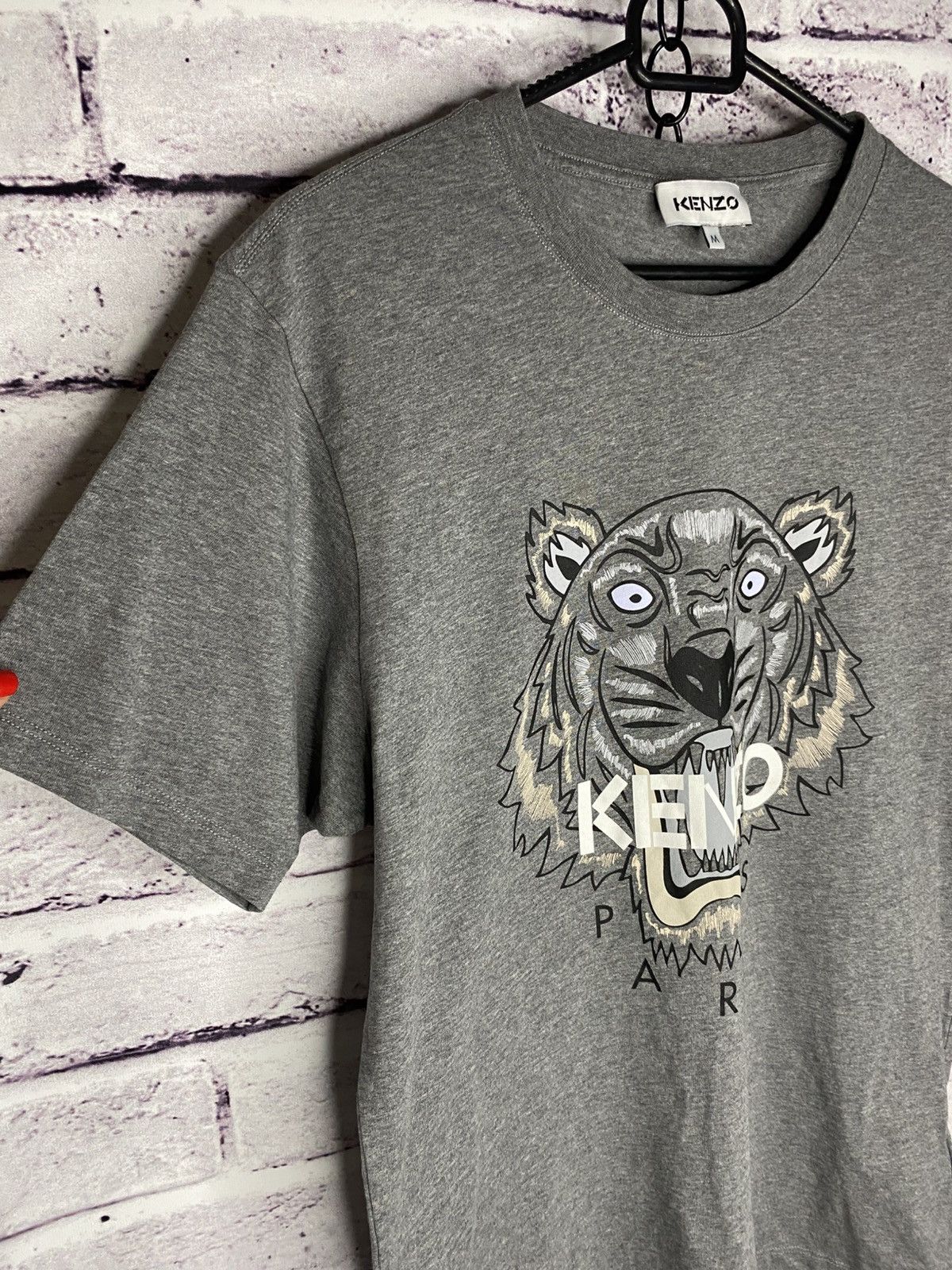Kenzo Mens Vintage Kenzo T-Shit Luxury Tiger Print Logo Size US M / EU 48-50 / 2 - 2 Thumbnail