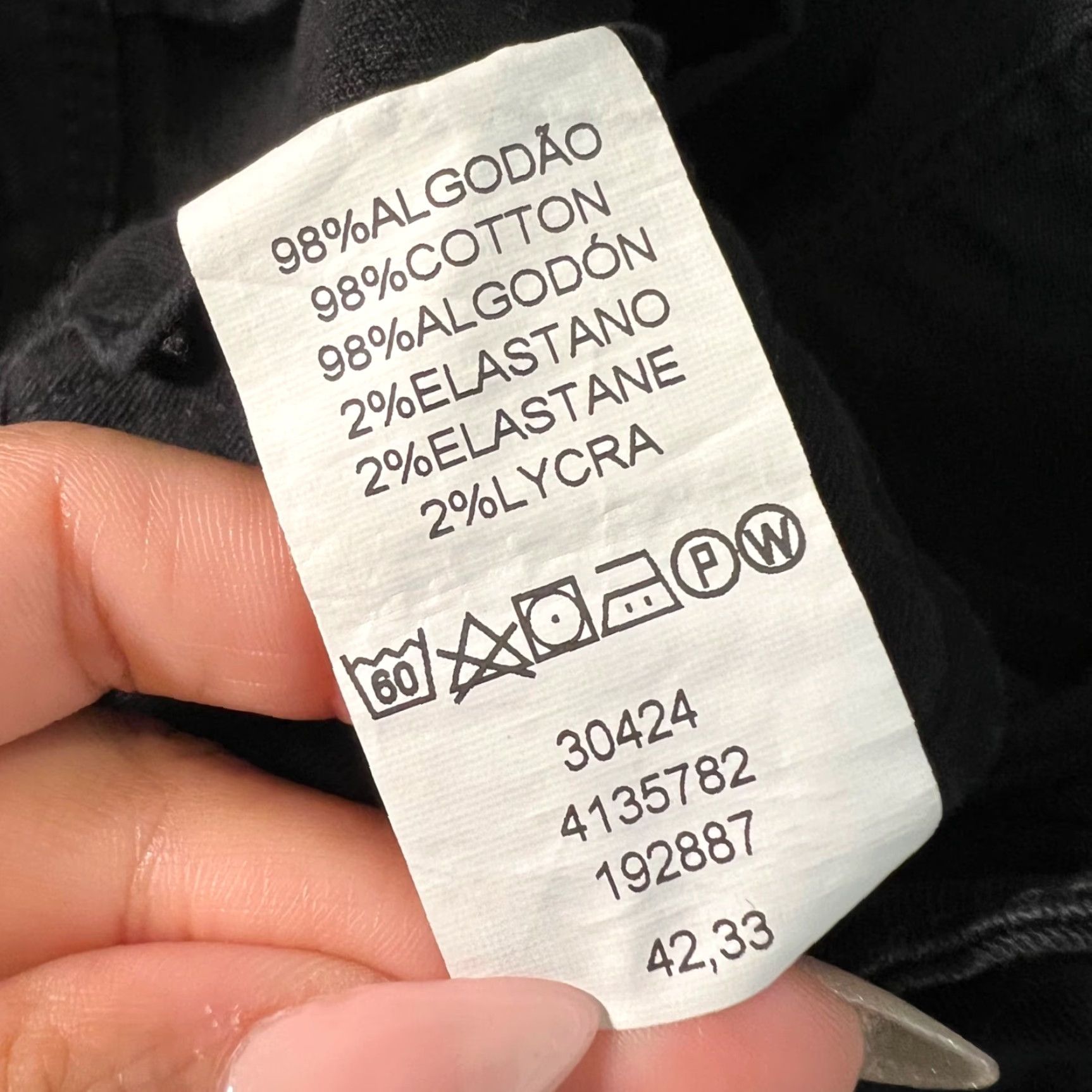 Timberland Timberland Womens Black Slim Fit Jeans Size 42 32 Waist Inseam 32 Denim 5-Pocket Logo Regular Mens Womens Girls? Size 28" / US 6 / IT 42 - 5 Thumbnail