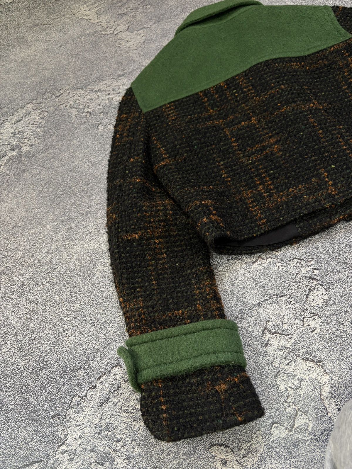 RED Valentino Red Valentino Green Tweed Cropped Jacket IT 40 Size S / US 4 / IT 40 - 8 Thumbnail