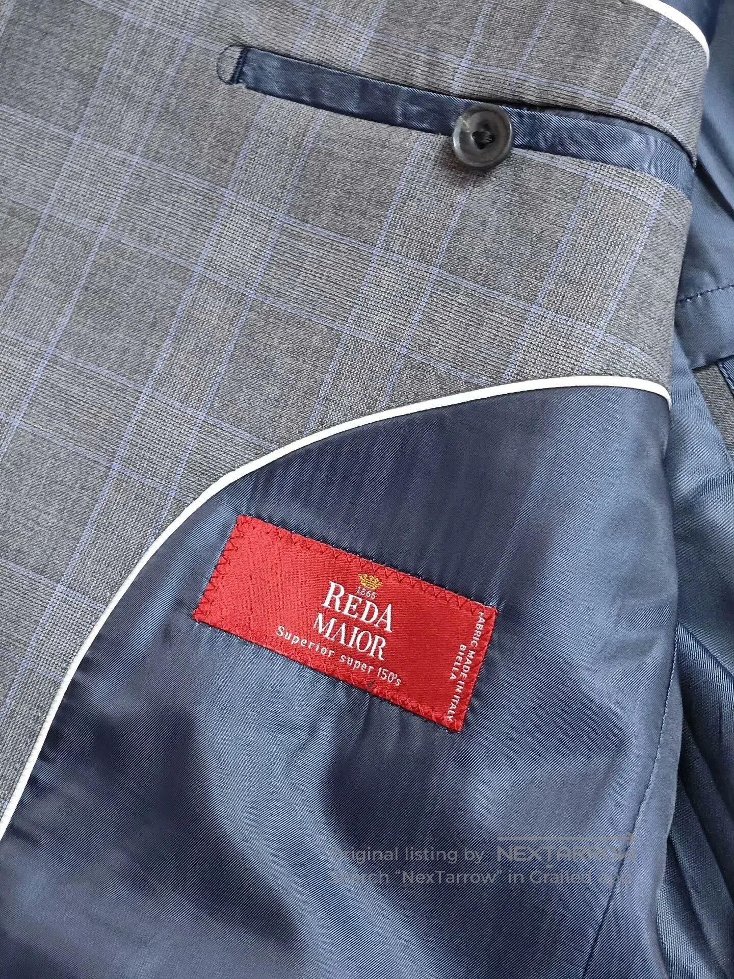 Japanese Brand Italian Wool Half-Canvas Suit Jacket. Size US L / EU 52-54 / 3 - 7 Thumbnail