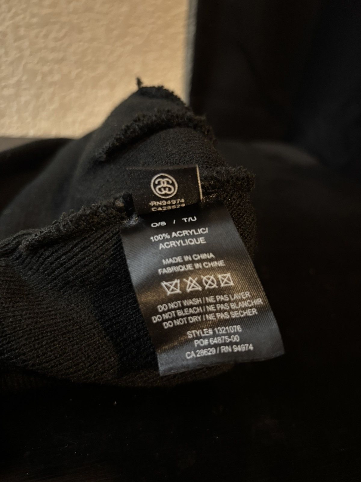 Stussy Stussy Debossed Basic Logo Beanie Black fw21 Size ONE SIZE - 5 Thumbnail