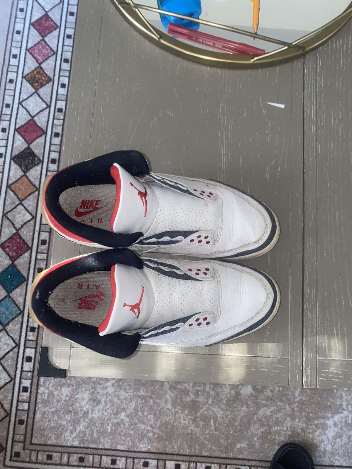 Jordan Brand × Nike Jordan 3 Retro ‘SE FIRE RED DENIM (2020)’ Size US 11.5 / EU 44-45 - 1 Thumbnail