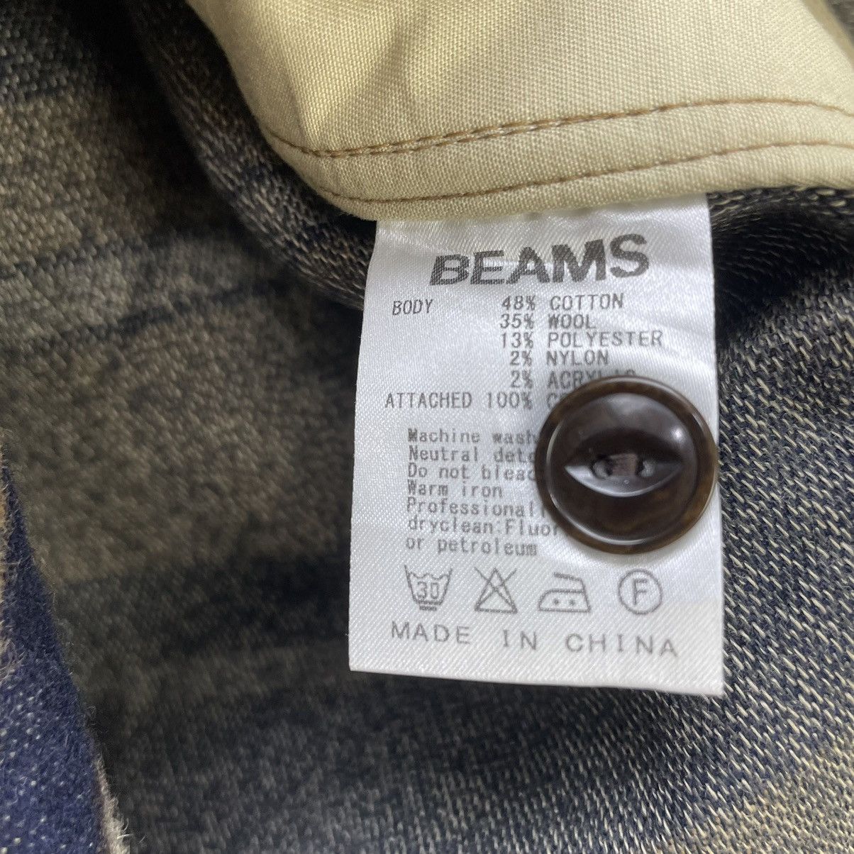 Beams Plus × Designer × Japanese Brand Japanese Brand Beams Stripe Long Sleeve Polo Shirt Size US S / EU 44-46 / 1 - 7 Thumbnail