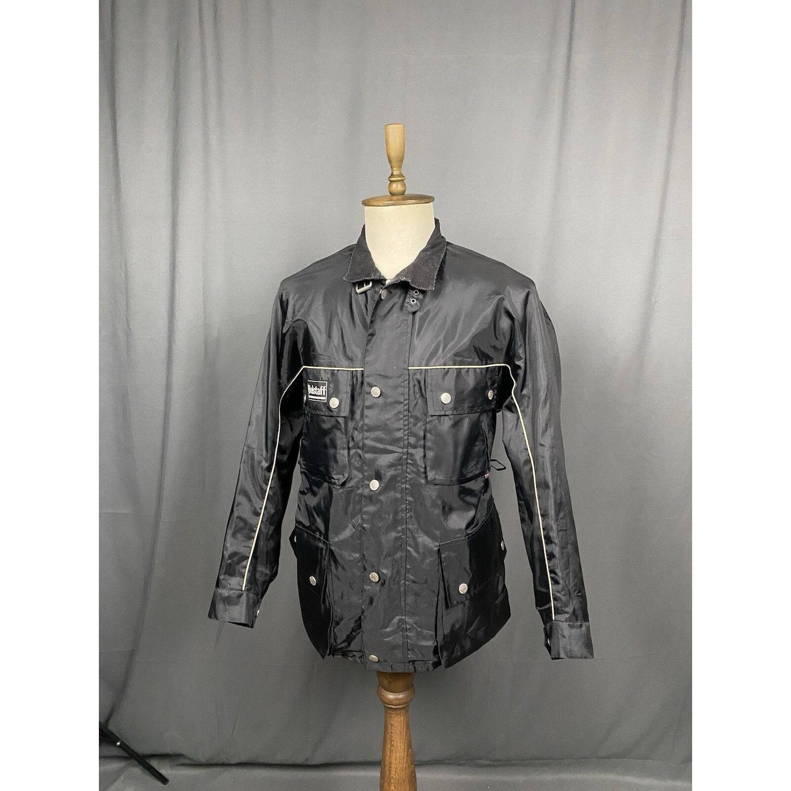 Belstaff Belstaff Men's Black Multipocket Nylon Motorcycle Jacket Siz Size US L / EU 52-54 / 3 - 4 Thumbnail