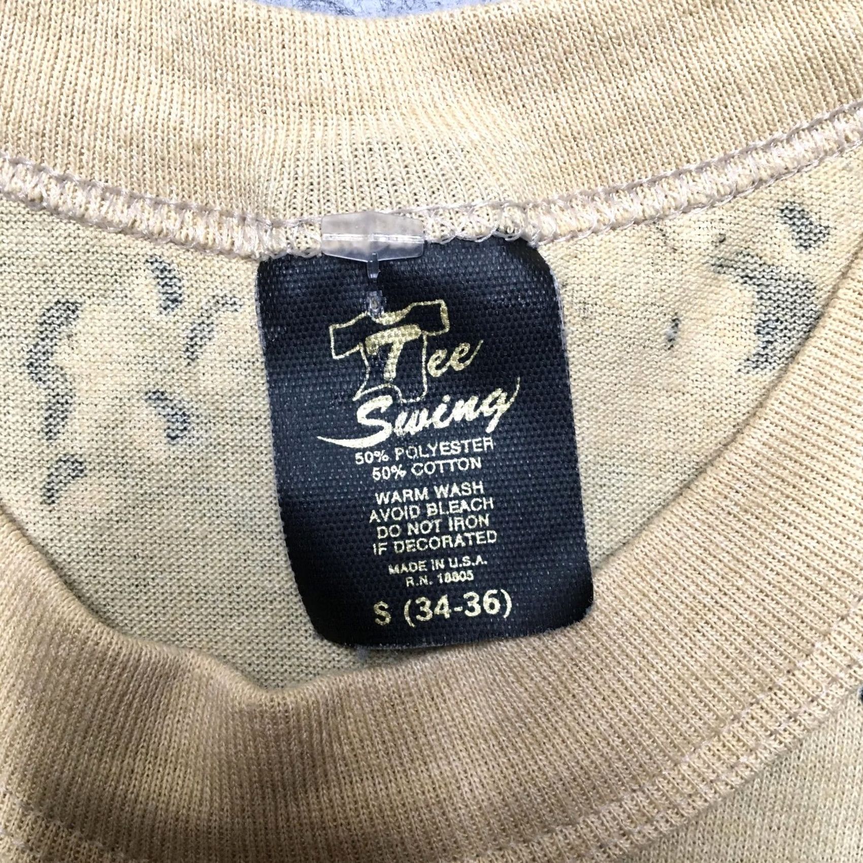 Vintage VINTAGE Tee Swing Shirt Camouflage Desert Chocolate Chip Military USA 90s Shirt Mens Small Beige Camouflage 90s Mens Small Size US S / EU 44-46 / 1 - 4 Thumbnail