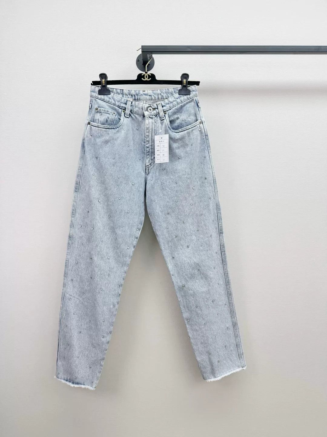 Miu Miu Miumiu Rhinestone Jeans Size 25" / US 0 / IT 36 - 1 Thumbnail