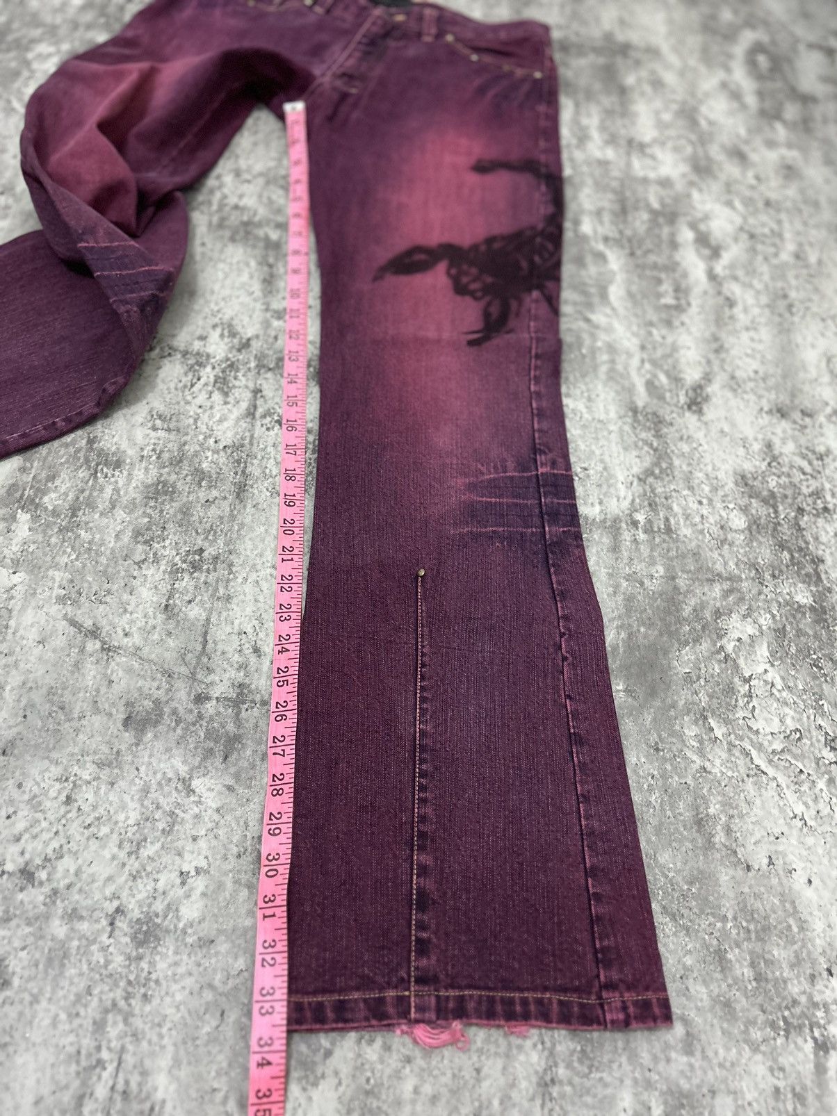 Vintage Rustenburg Homme Scorpion Distressed Jeans Size US 32 / EU 48 - 21 Thumbnail