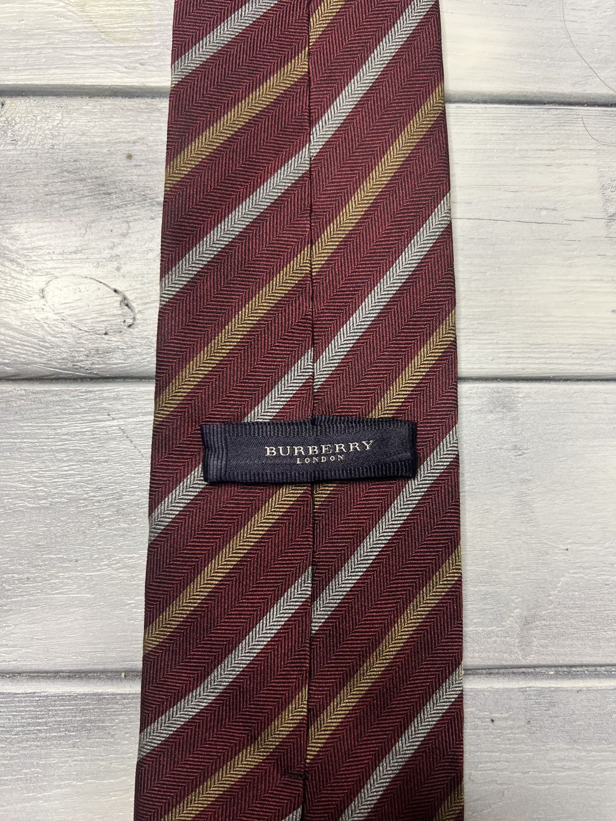 Burberry Rare Luxury Tie Burberry Vintage Size ONE SIZE - 6 Thumbnail