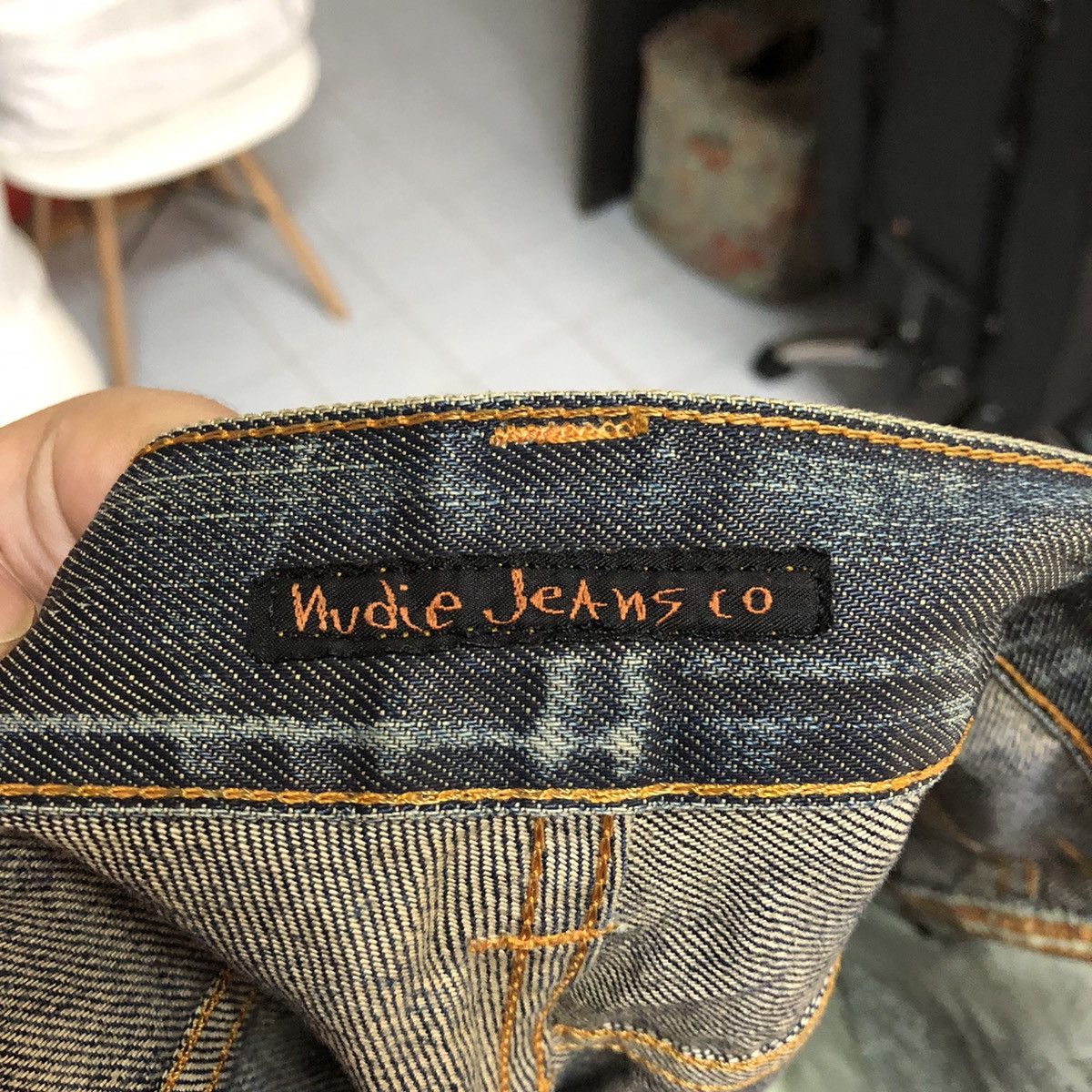 Nudie Jeans DL Nudie Jeans Blue Distressed Denim Pants #C139 Size US 31 - 19 Thumbnail