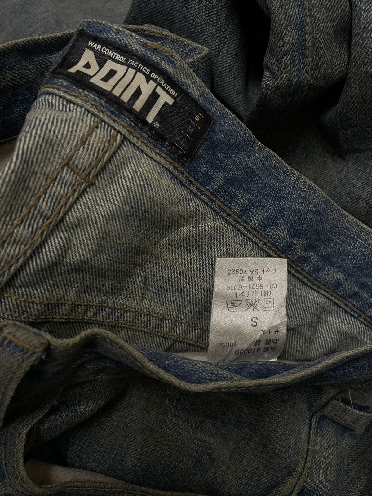 Hysteric Glamour RARE VINTAGE POINT OPERATION JAPAN DESIGNER MUDWASH STYLE Size US 29 - 16 Thumbnail
