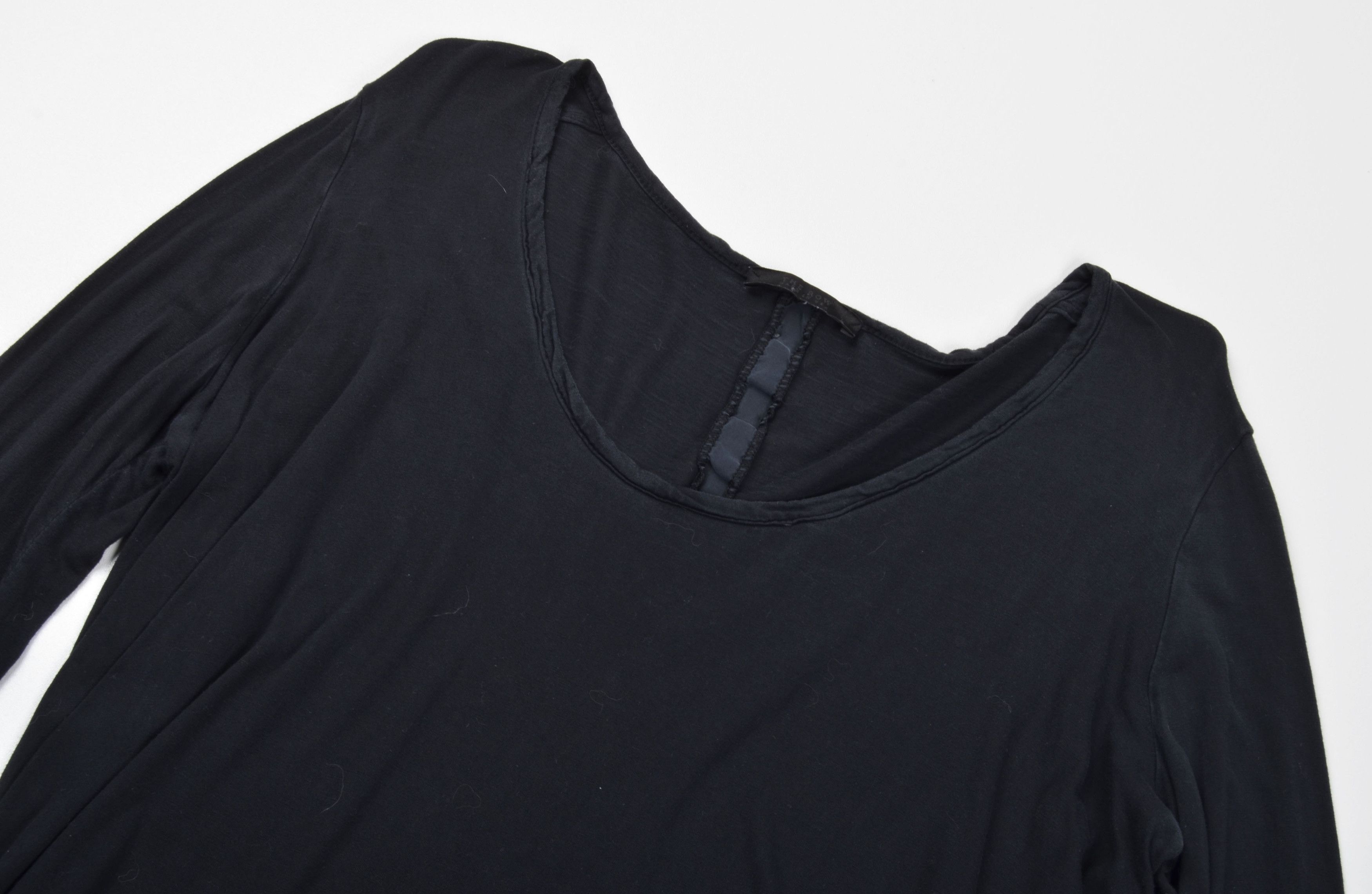 The Row The Row Black Long Sleeve Silk Striped Top Size L / US 10 / IT 46 - 5 Thumbnail